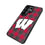 University of Wisconsin Badgers Plaid MagSafe Compatible Phone Case for Samsung Galaxy