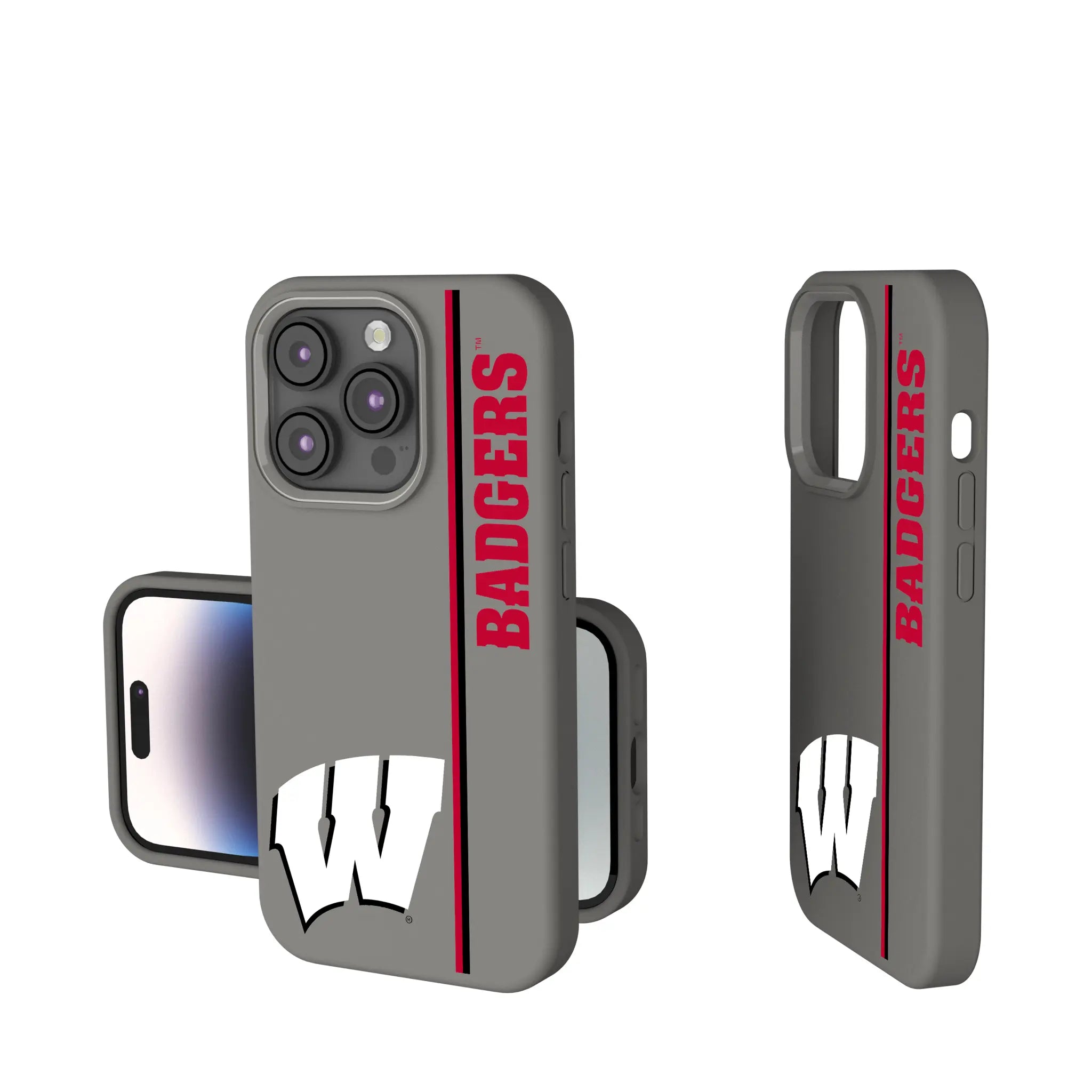University of Wisconsin Badgers Sidebar Soft Touch Phone Case