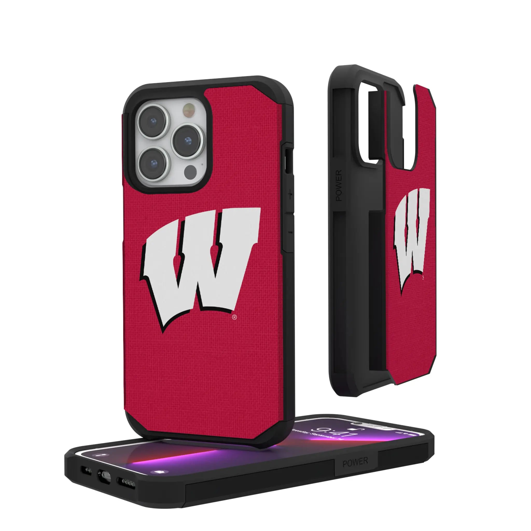 University of Wisconsin Badgers Solid Rugged Phone Case