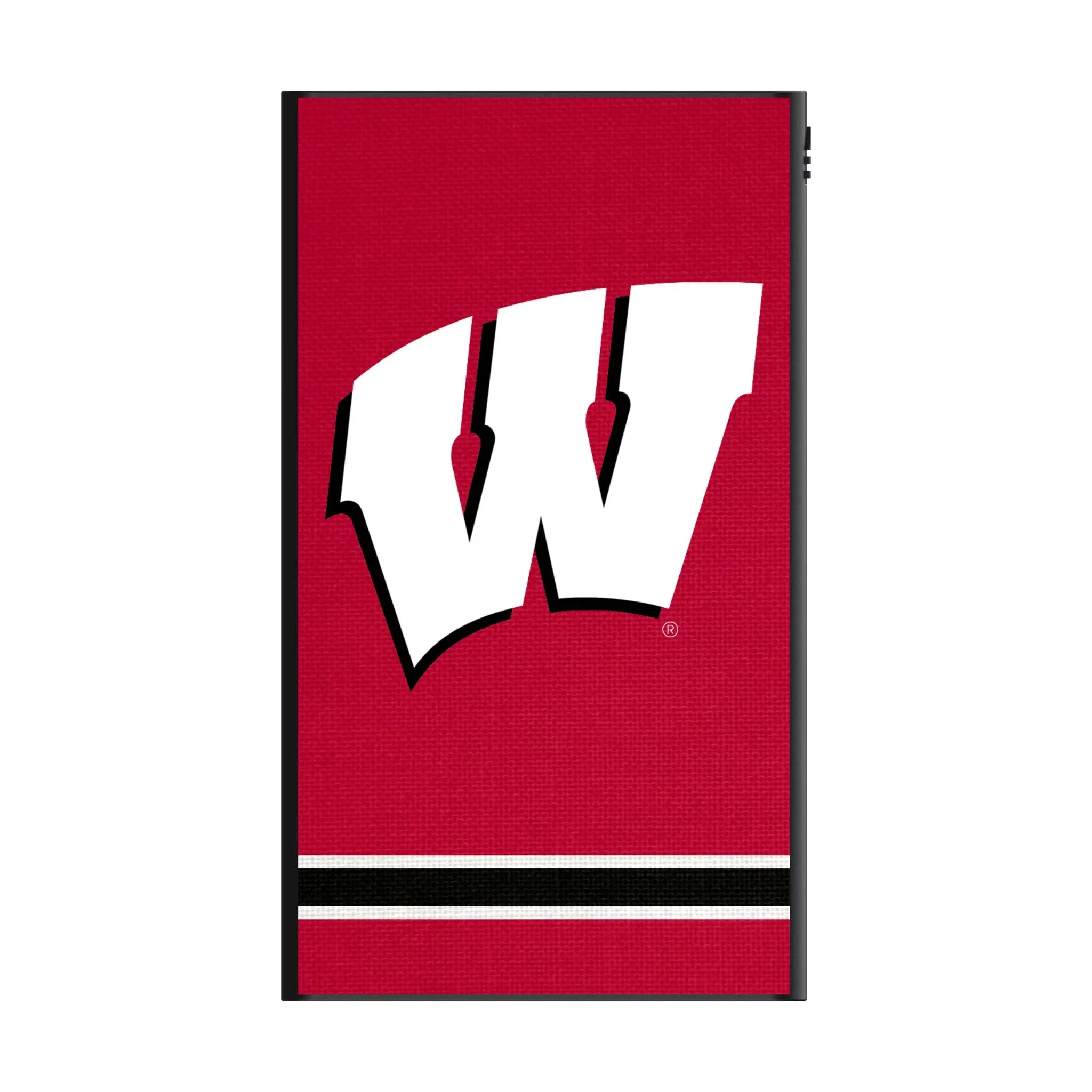 University of Wisconsin Badgers Stripe 5000mAh Flat Powerbank