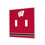 University of Wisconsin Badgers Stripe Hidden-Screw Light Switch Plate