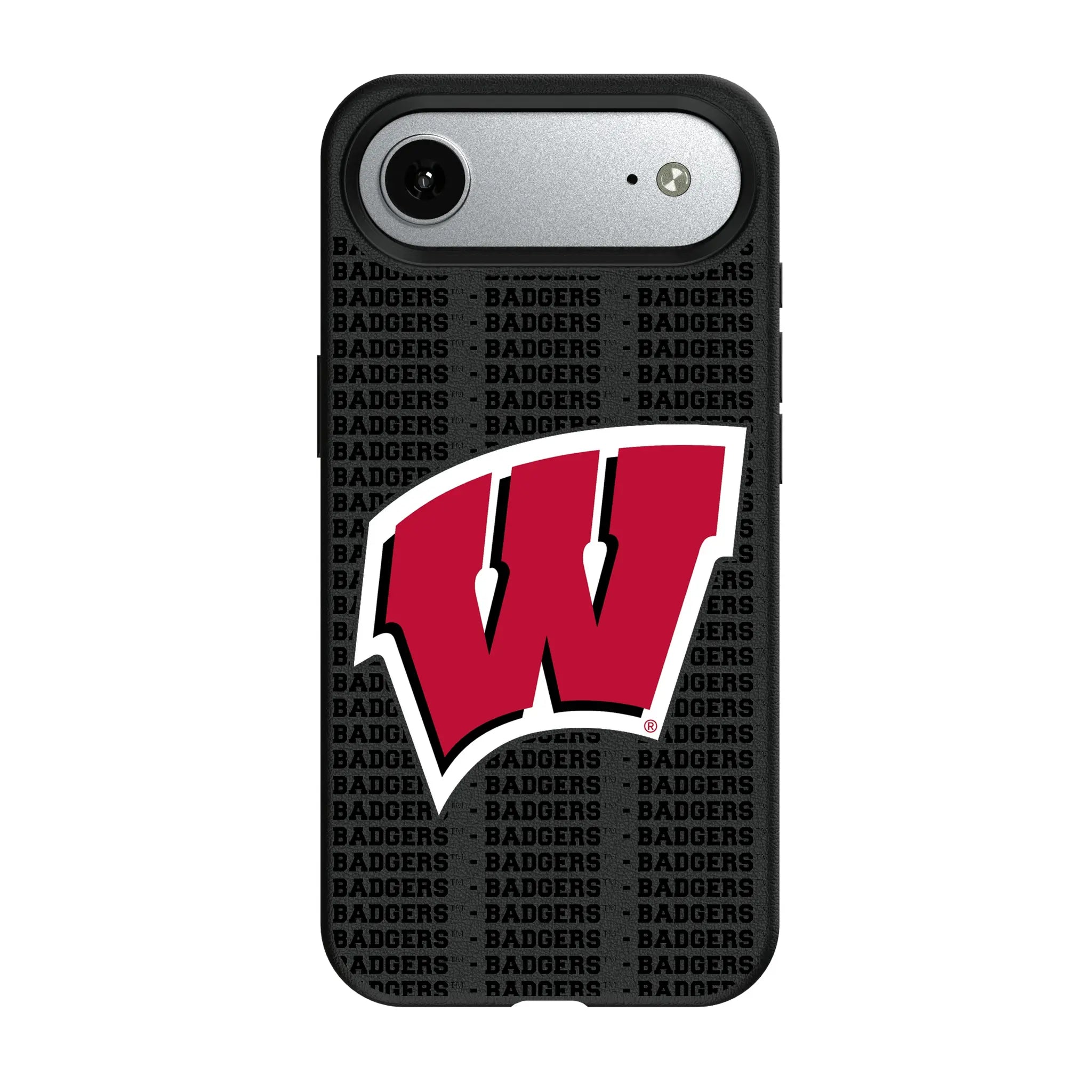 University of Wisconsin Badgers Text Backdrop MagSafe Compatible Phone Case for Apple iPhone