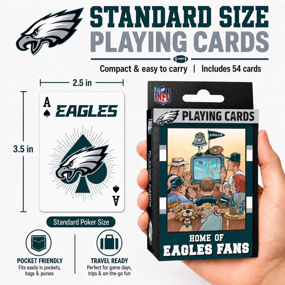 Philadelphia Eagles Fan Deck Playing Cards - 54 Card Collector's Deck