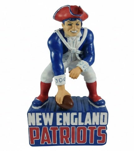 NFL New England Patriots  Mascot Figurine Statue - Throw Back Design - Sports Gifts, Sports Memorabilia, Sports Collectibles, Fan Shop