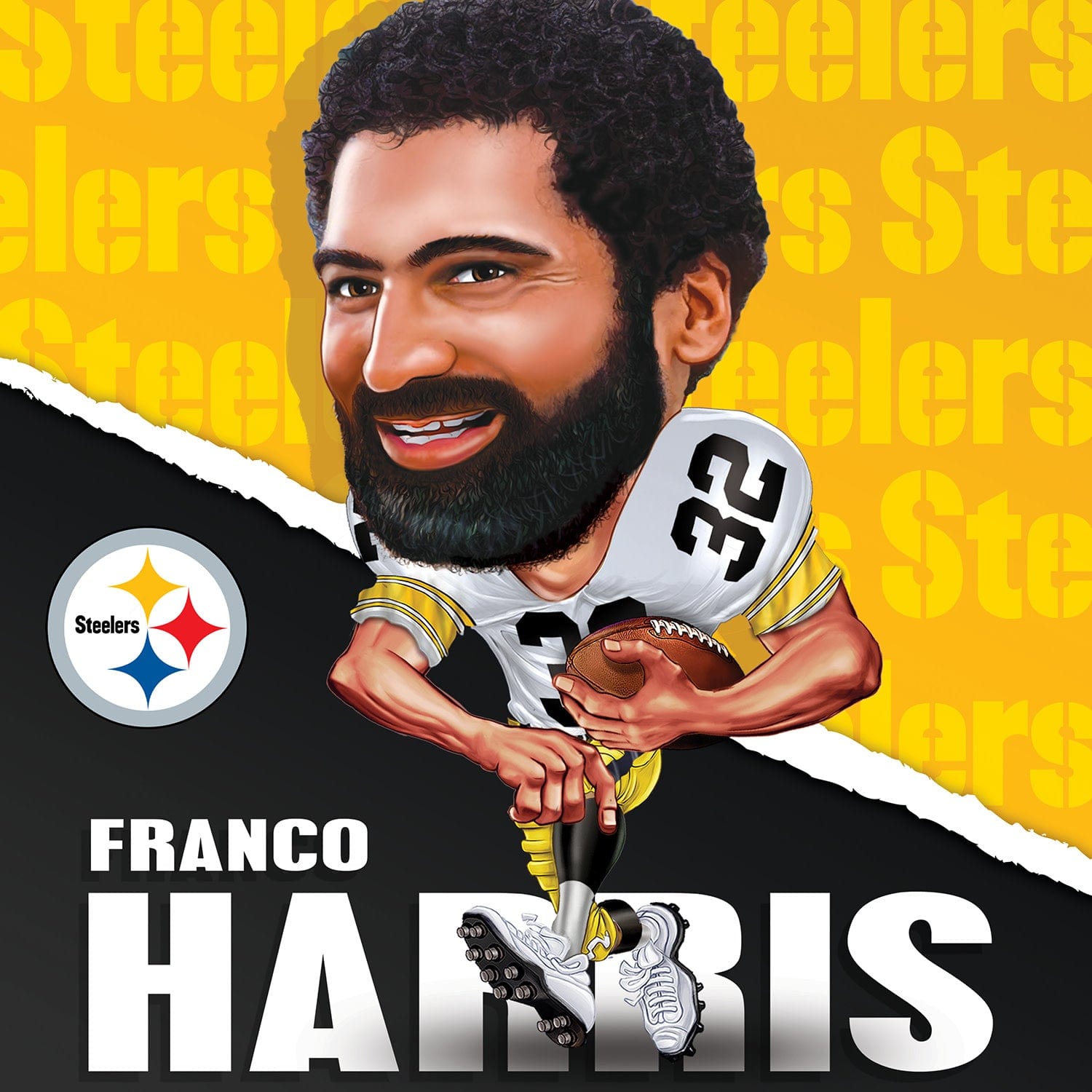 Franco Harris: Pittsburgh Steelers All-Time Greats 300 Piece Jigsaw Puzzle