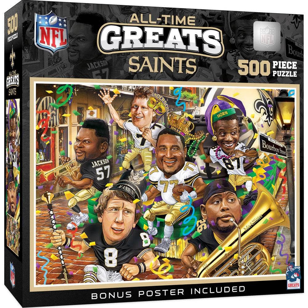 New Orleans Saints - All-Time Greats 500 Piece Jigsaw Puzzle