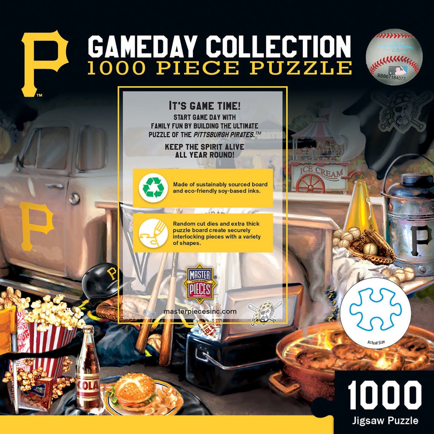 Pittsburgh Pirates Gameday 1000 Piece Jigsaw Puzzle - Sports Gifts, Sports Memorabilia, Sports Collectibles, Fan Shop