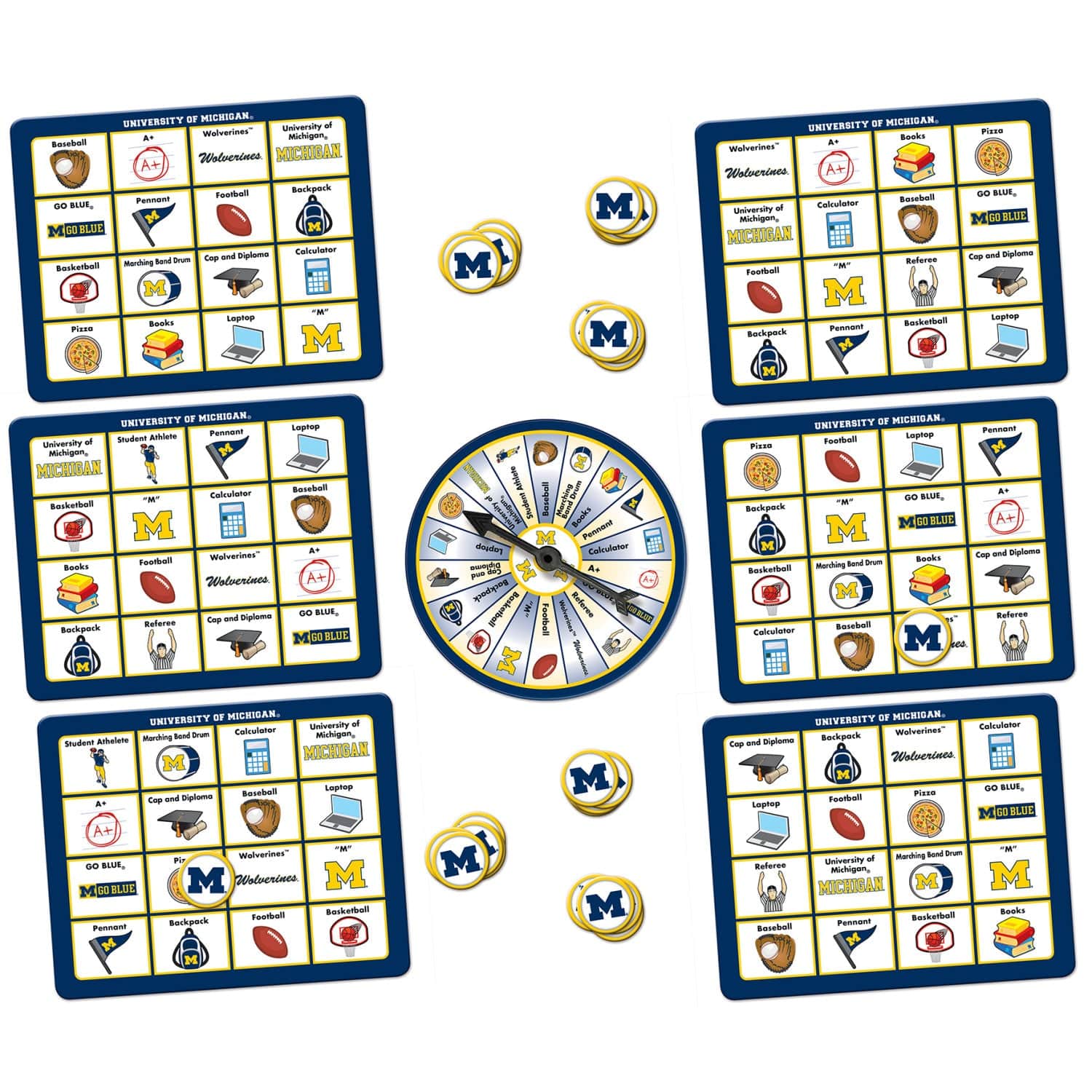 Michigan Wolverines Bingo: Game Day Fun! - Sports Gifts, Sports Memorabilia, Sports Collectibles, Fan Shop