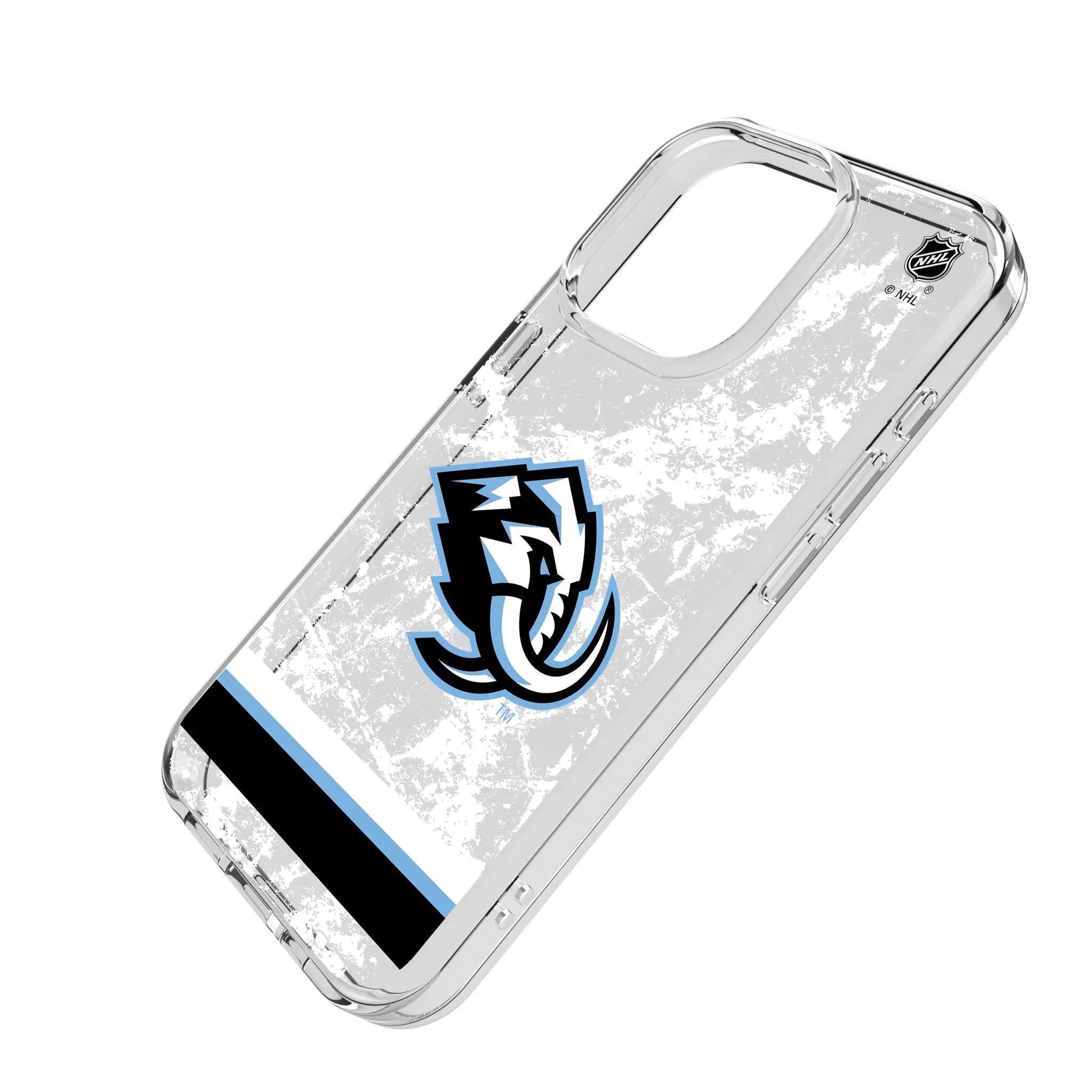 Utah Mammoth Ice Stripe Clear Phone Case for Apple iPhone