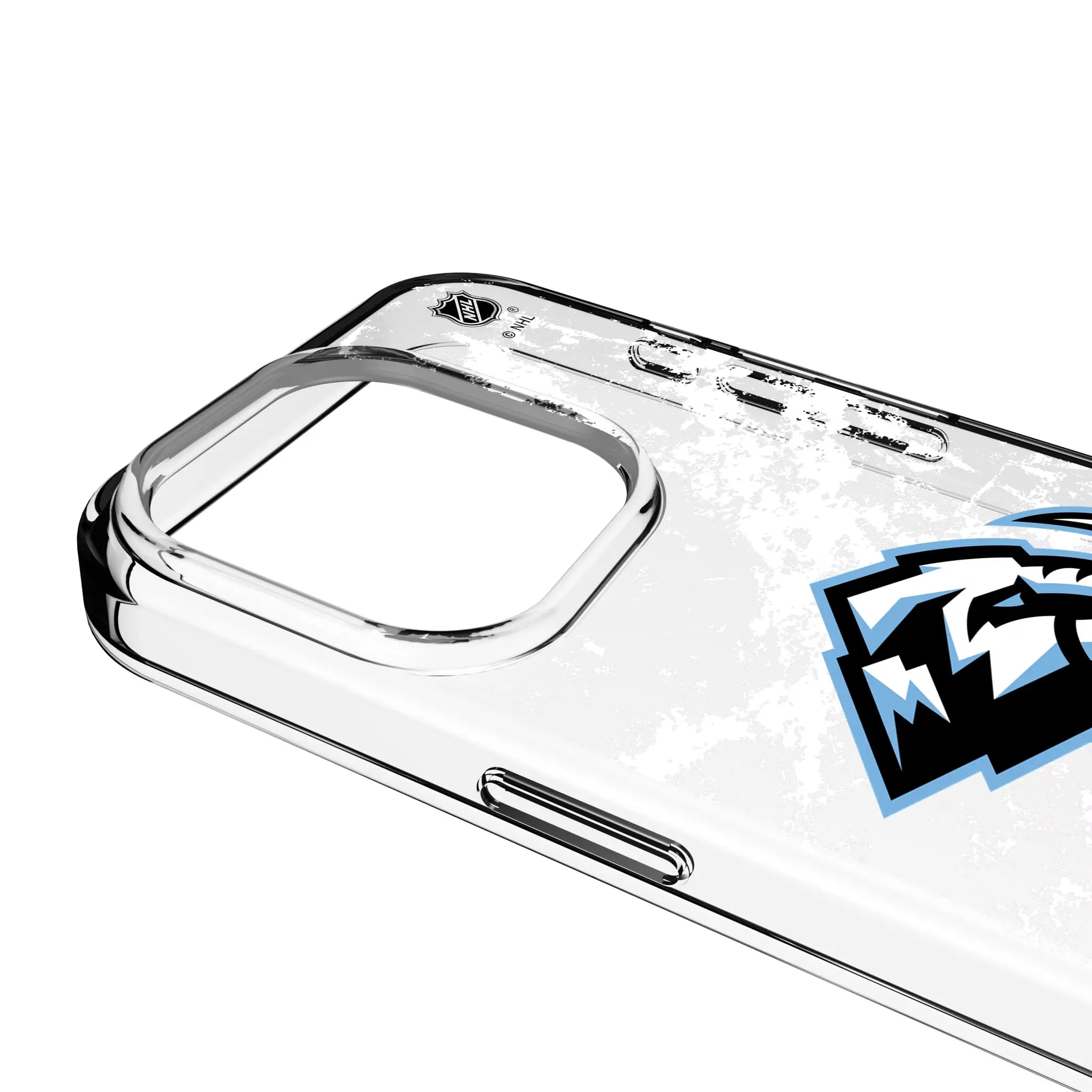 Utah Mammoth Ice Stripe Clear Phone Case for Apple iPhone