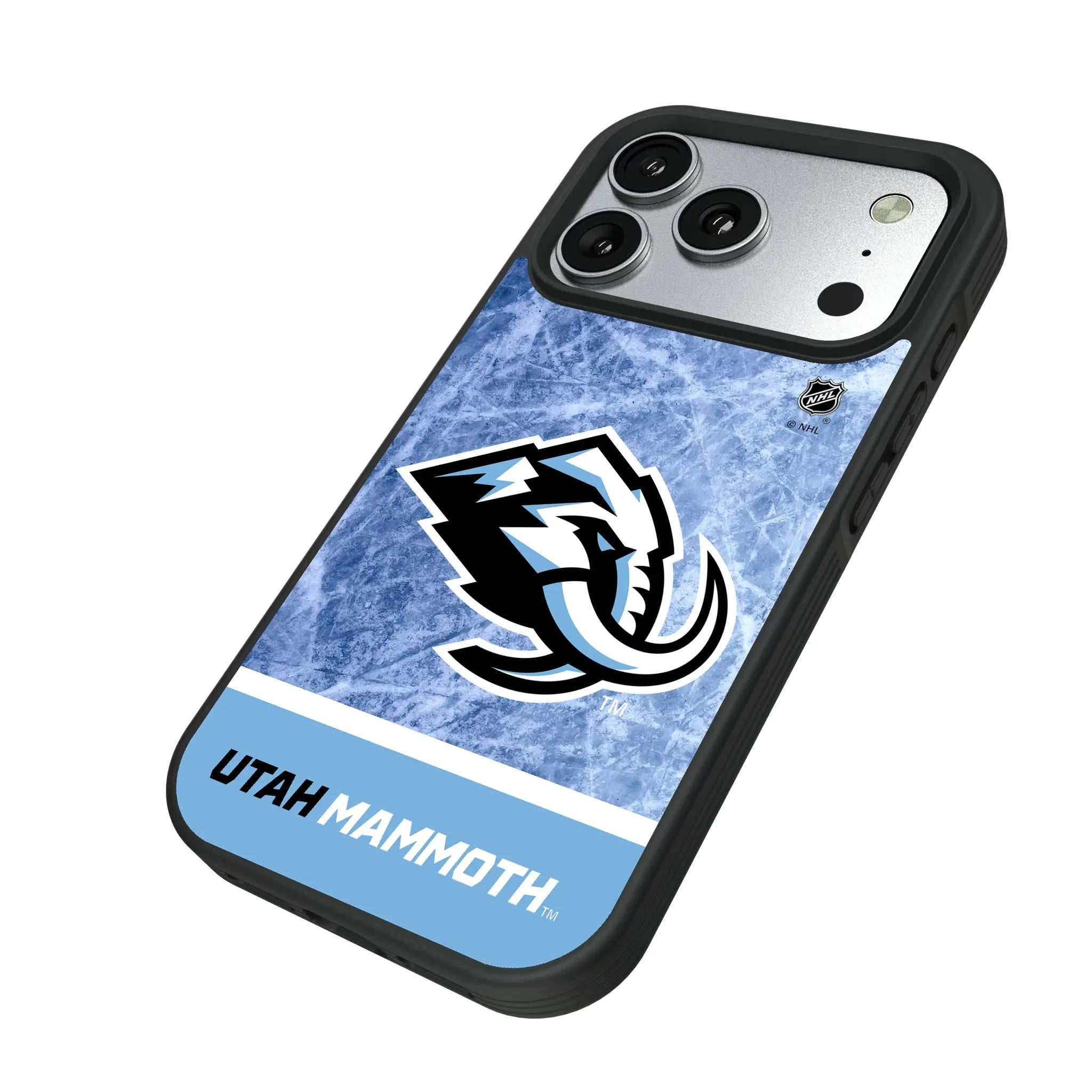 Utah Mammoth Ice Wordmark Bump Phone Case for Apple iPhone