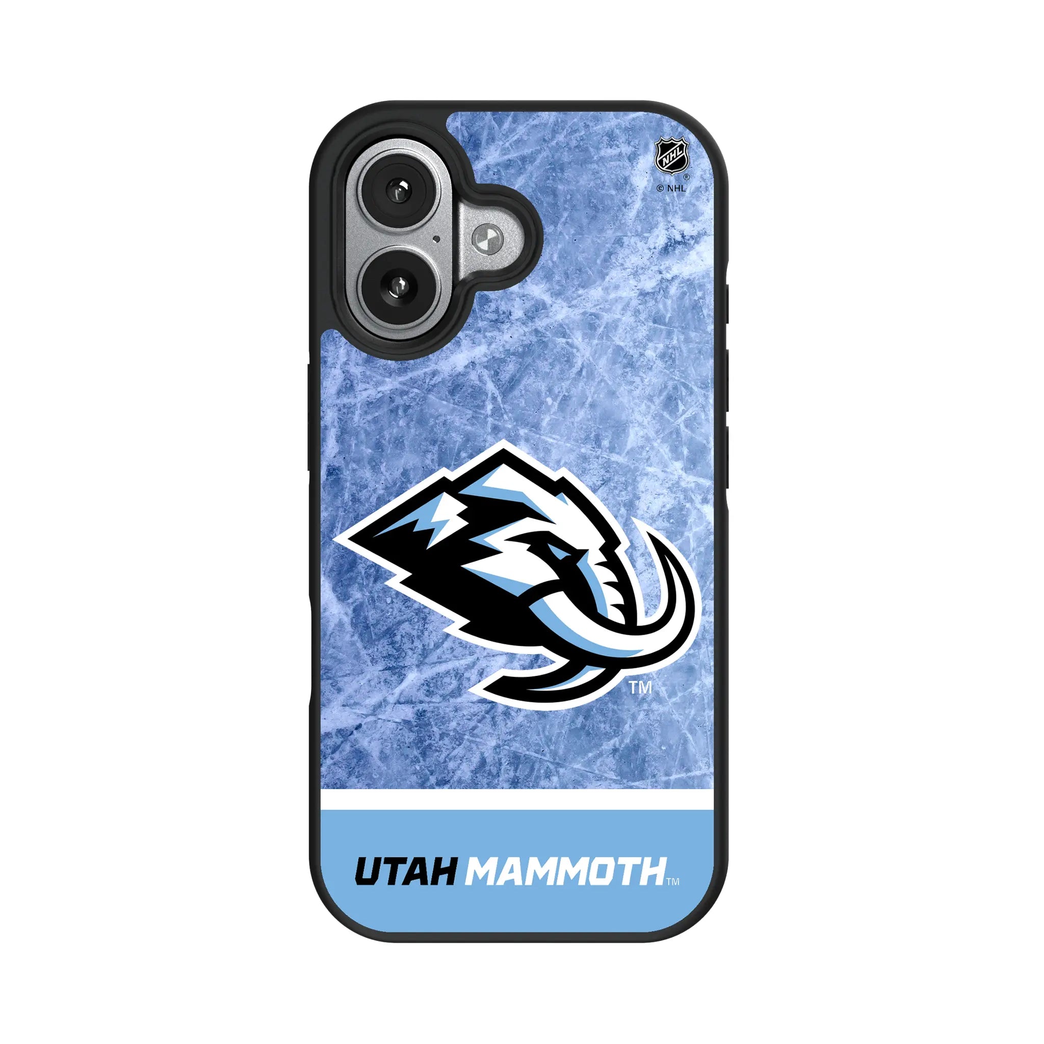 Utah Mammoth Ice Wordmark Bump Phone Case for Apple iPhone