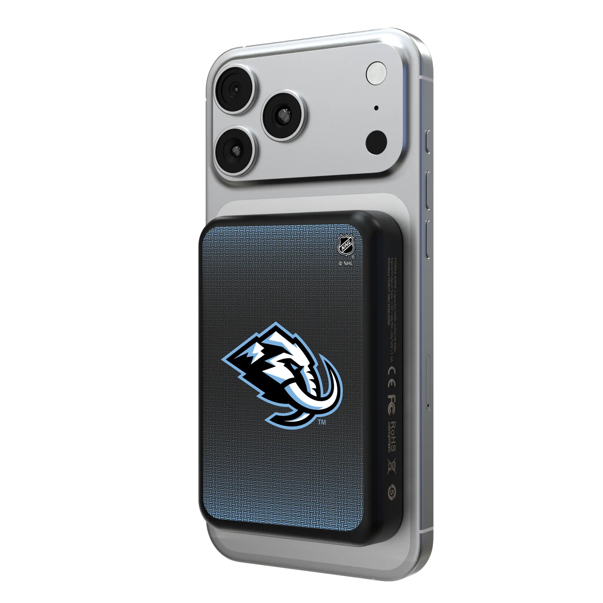 Utah Mammoth Linen Wireless Mag Power Bank