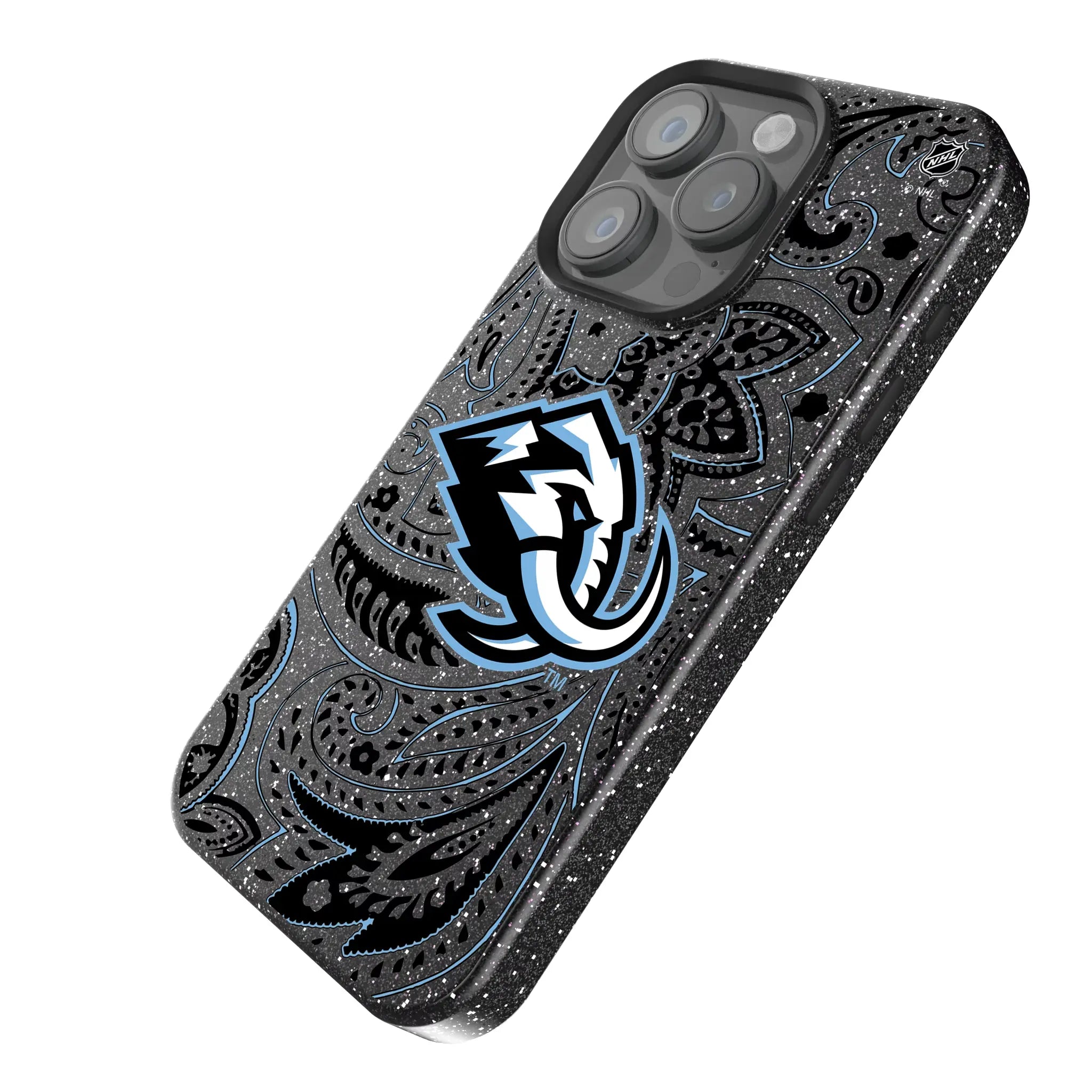 Utah Mammoth Paisley Bling Phone Case for Apple iPhone