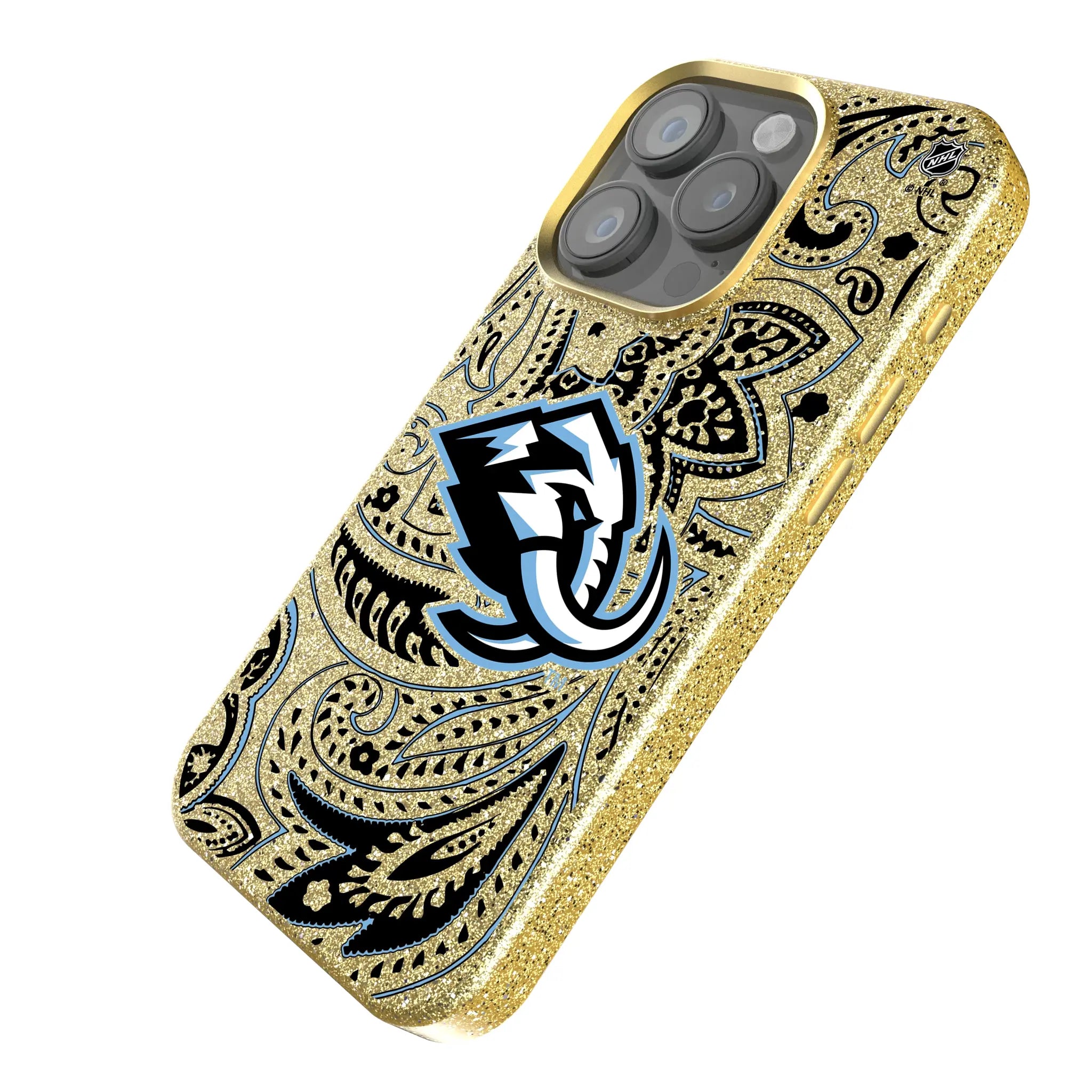 Utah Mammoth Paisley Bling Phone Case for Apple iPhone
