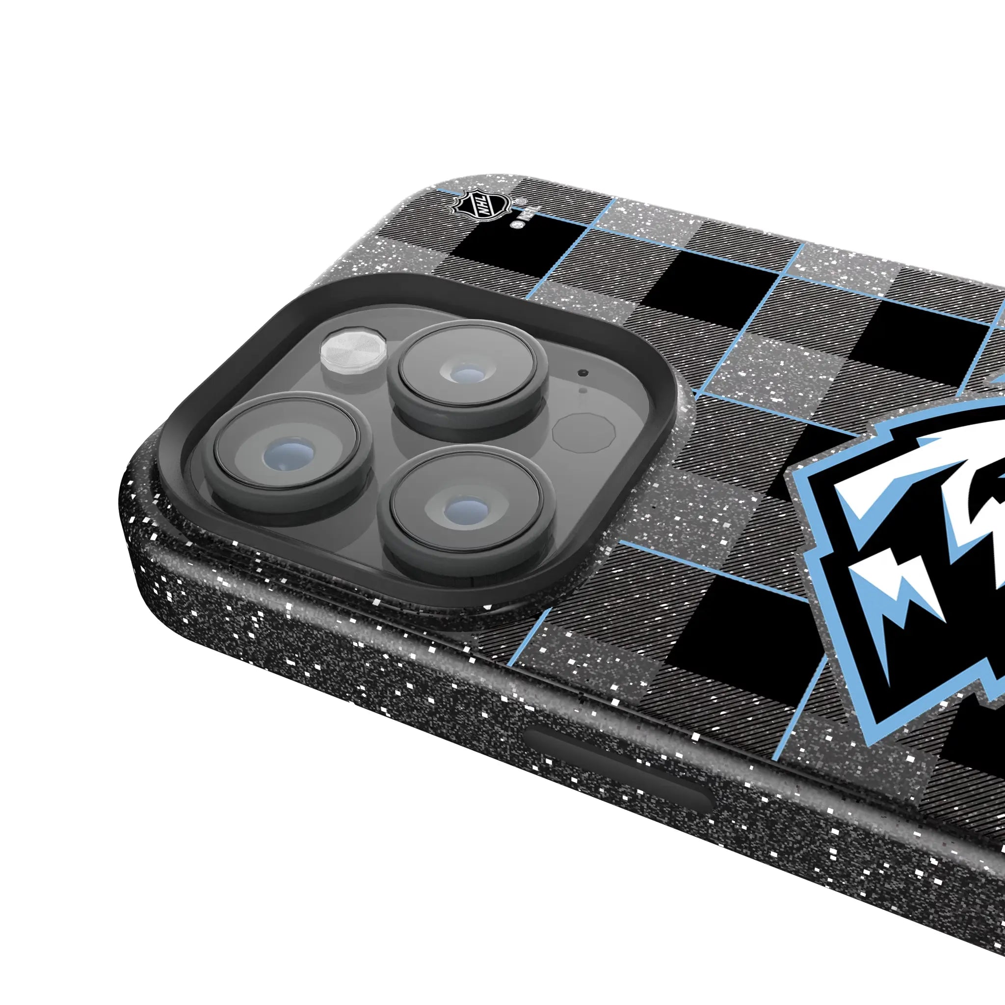 Utah Mammoth Plaid Bling Phone Case for Apple iPhone