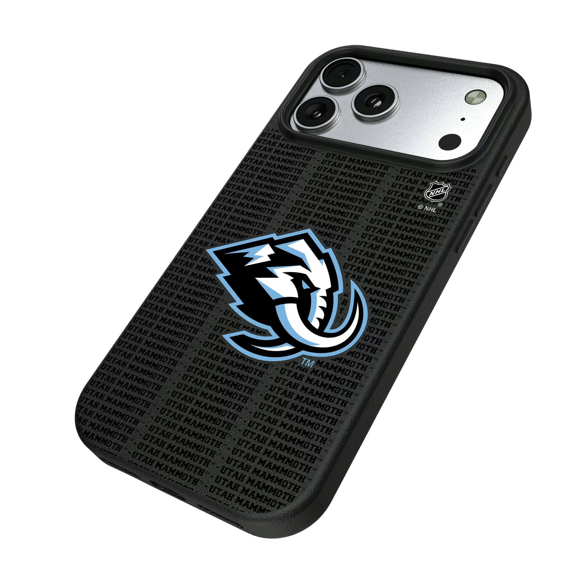 Utah Mammoth Text Backdrop MagSafe Compatible Phone Case for Apple iPhone 17 Series - Sports Gifts, Sports Memorabilia, Sports Collectibles, Fan Shop