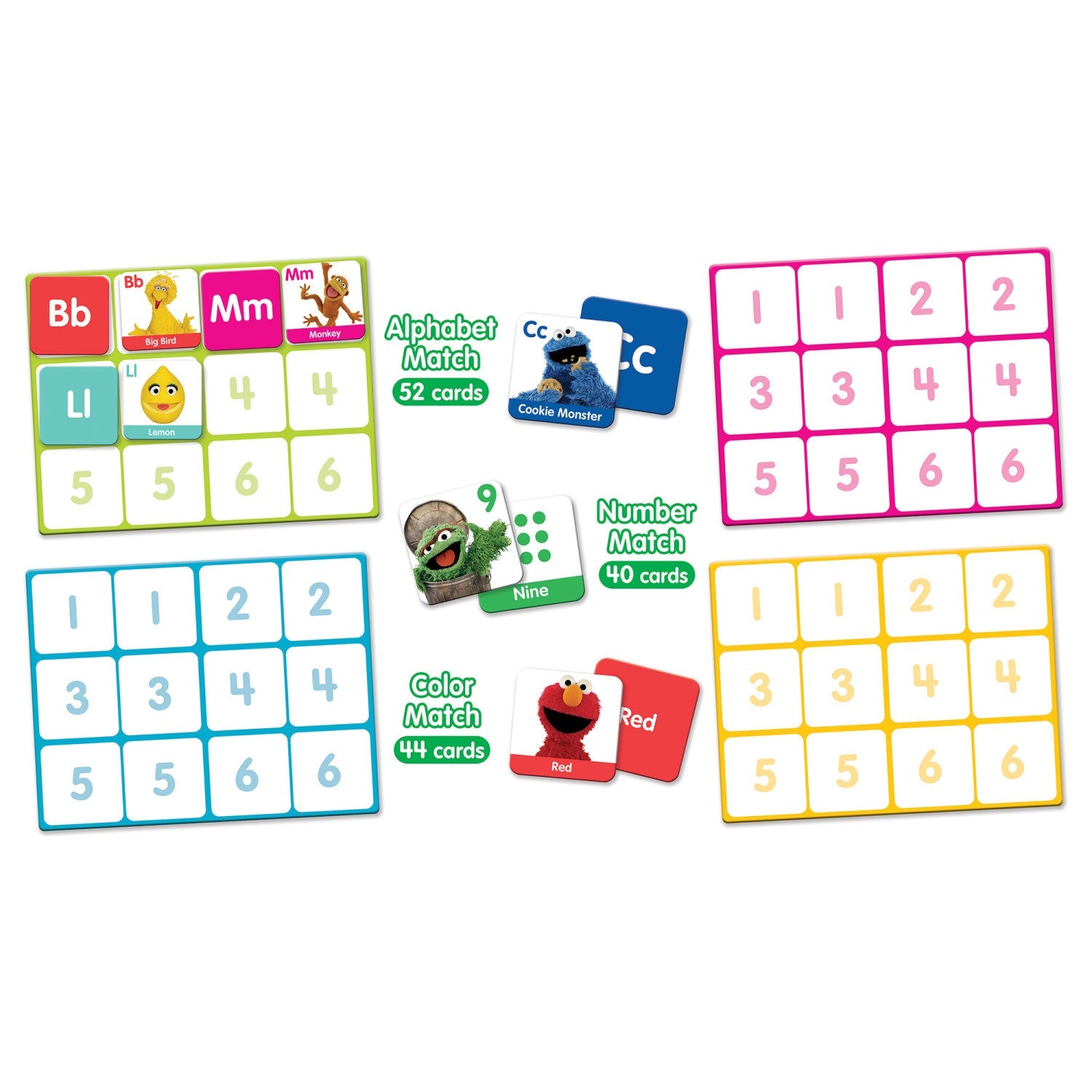 Sesame Street 3-in-1 Matching Game - 757 Sports Collectibles