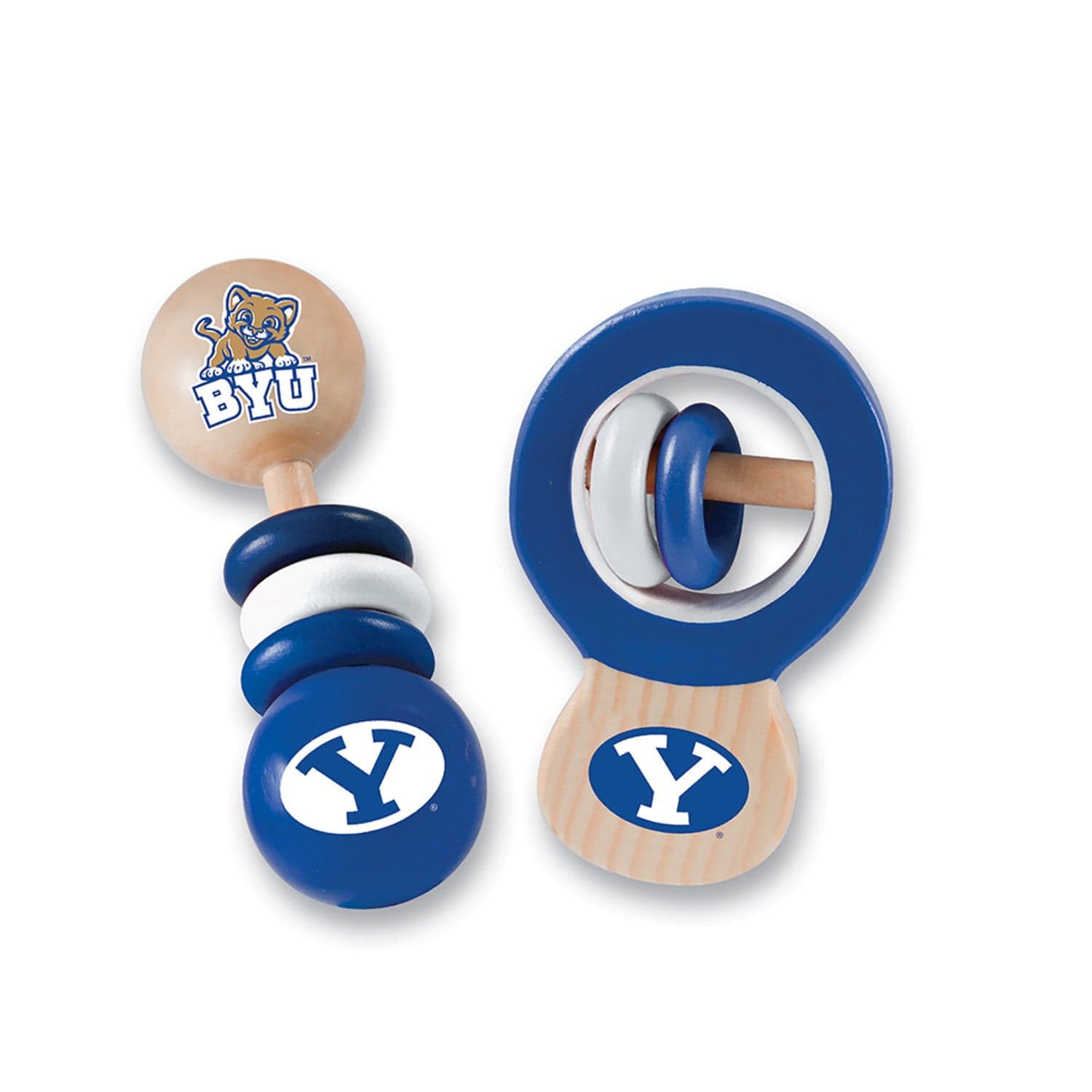 BYU Cougars Baby Rattles 2-Pack - Sports Gifts, Sports Memorabilia, Sports Collectibles, Fan Shop