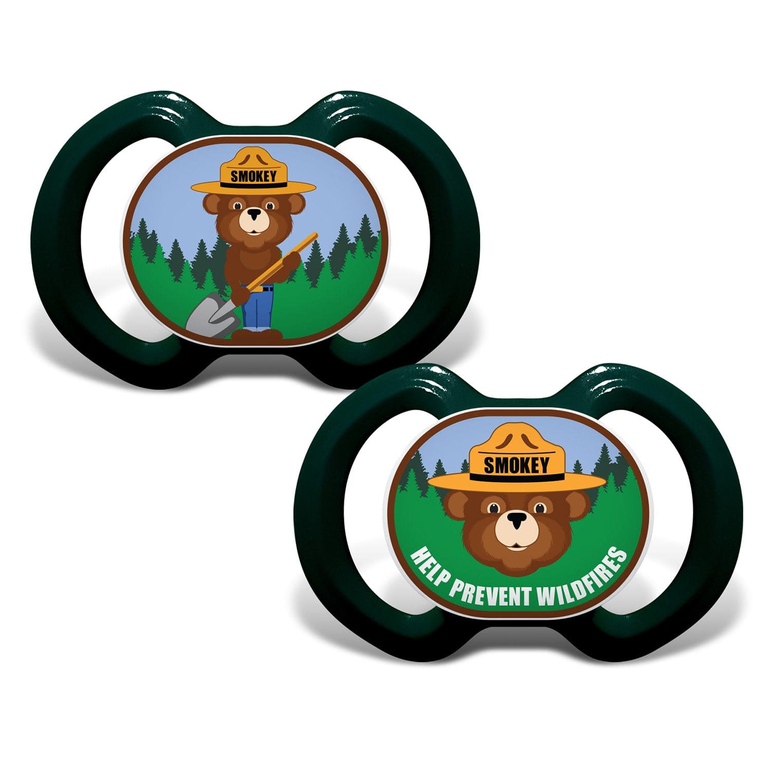 Smokey Bear Pacifier 2-Pack: Keep Calm and Carry On - Sports Gifts, Sports Memorabilia, Sports Collectibles, Fan Shop