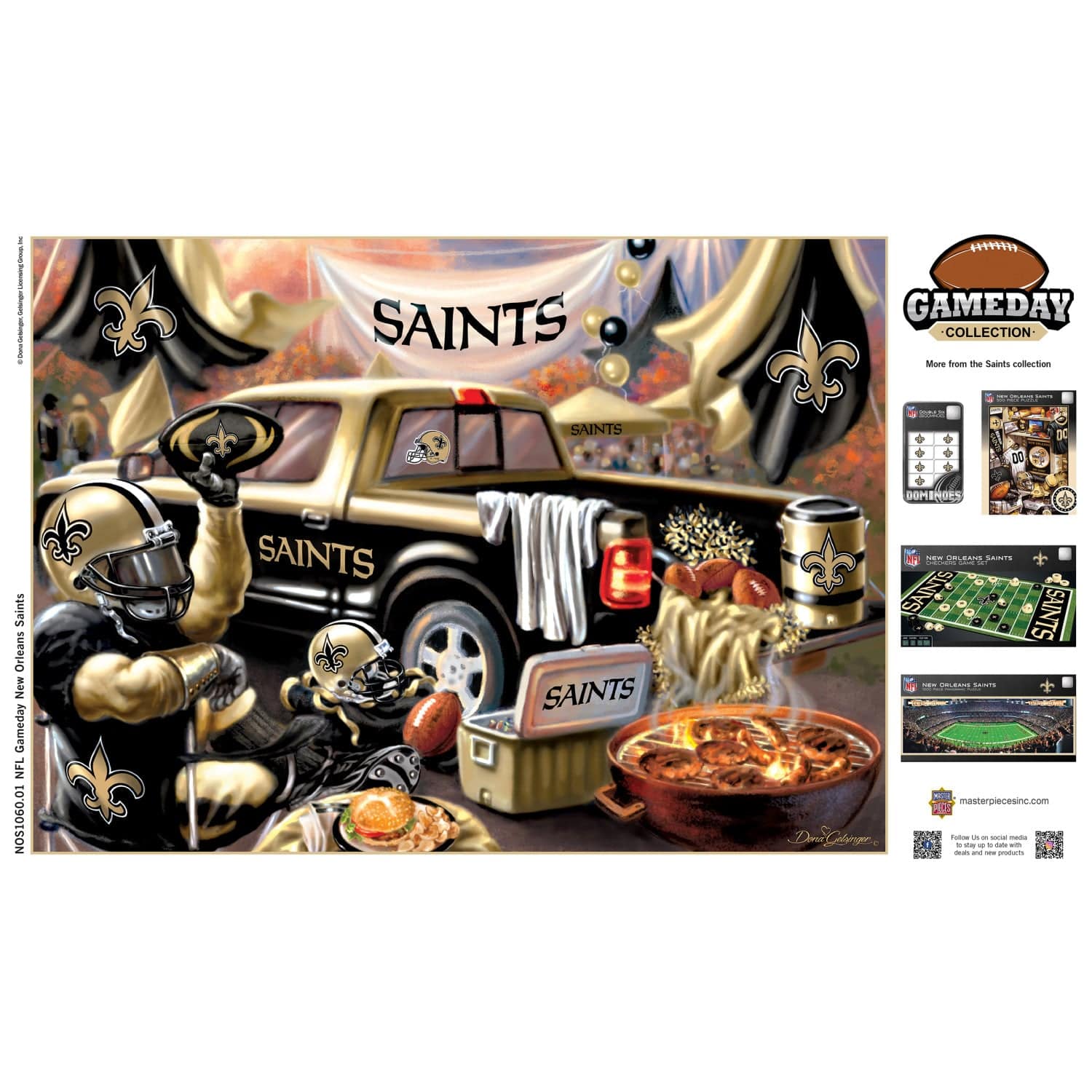 New Orleans Saints Gameday 1000 Piece Jigsaw Puzzle