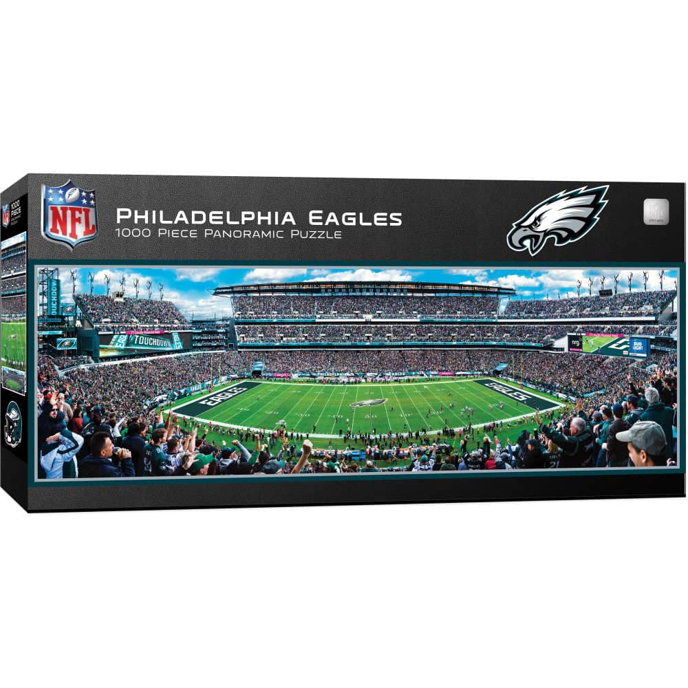 Philadelphia Eagles 1000 Piece Panoramic Jigsaw Puzzle - Sports Gifts, Sports Memorabilia, Sports Collectibles, Fan Shop