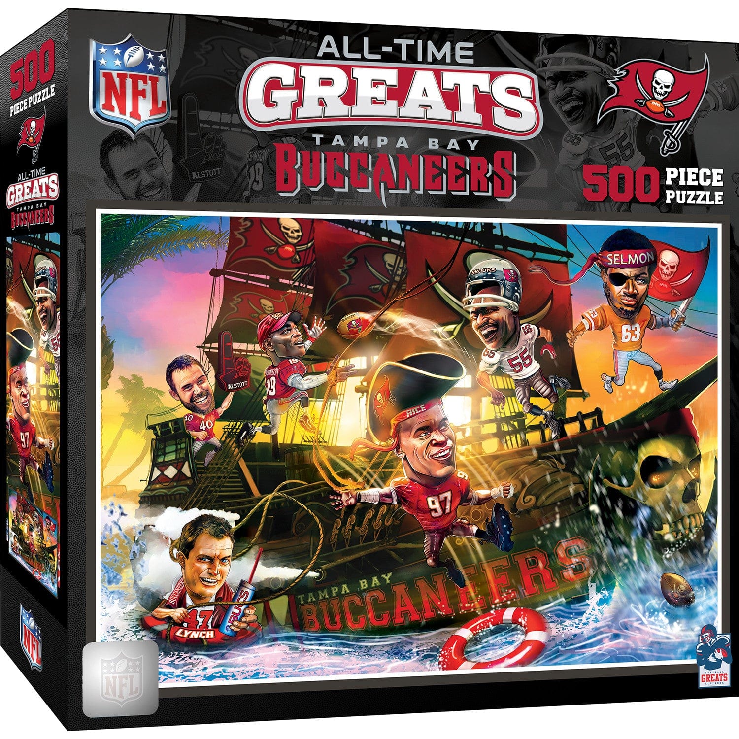 Tampa Bay Buccaneers Legendary Players 500 Piece Jigsaw Puzzle