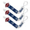 Los Angeles Rams Pacifier Clip Set - 3-Pack - Sports Gifts, Sports Memorabilia, Sports Collectibles, Fan Shop