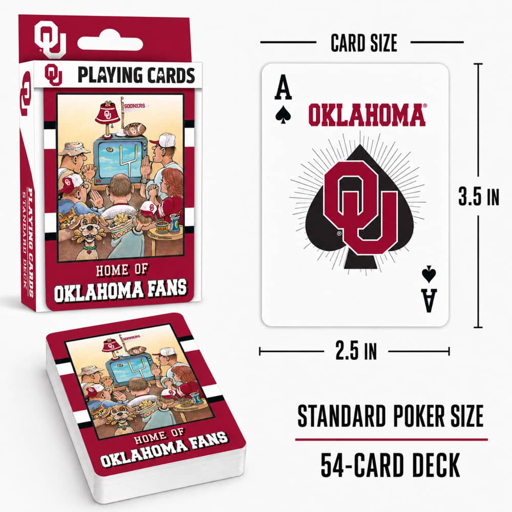 Oklahoma Sooners Fan Deck Playing Cards - 54 Card Deck