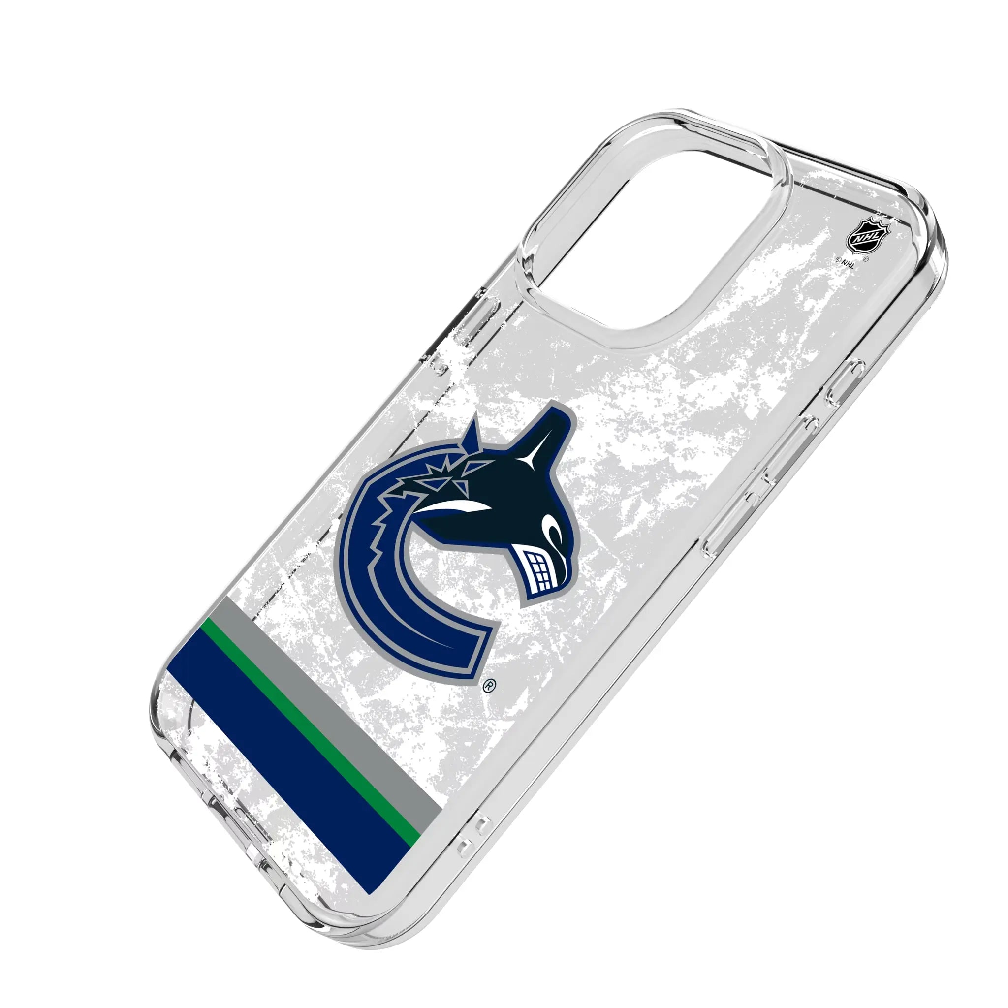 Vancouver Canucks Ice Stripe Clear Phone Case for Apple iPhone