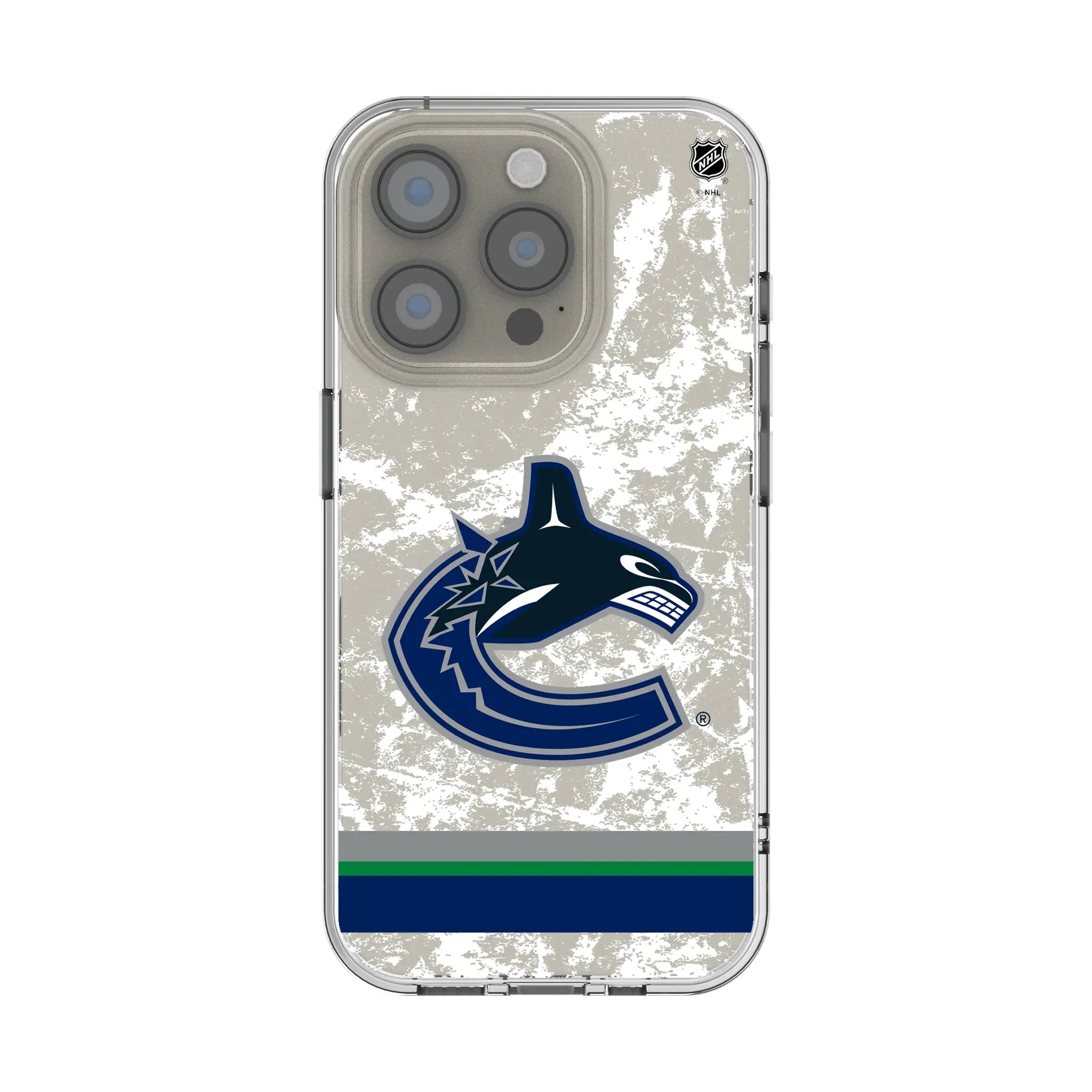 Vancouver Canucks Ice Stripe Clear Phone Case for Apple iPhone