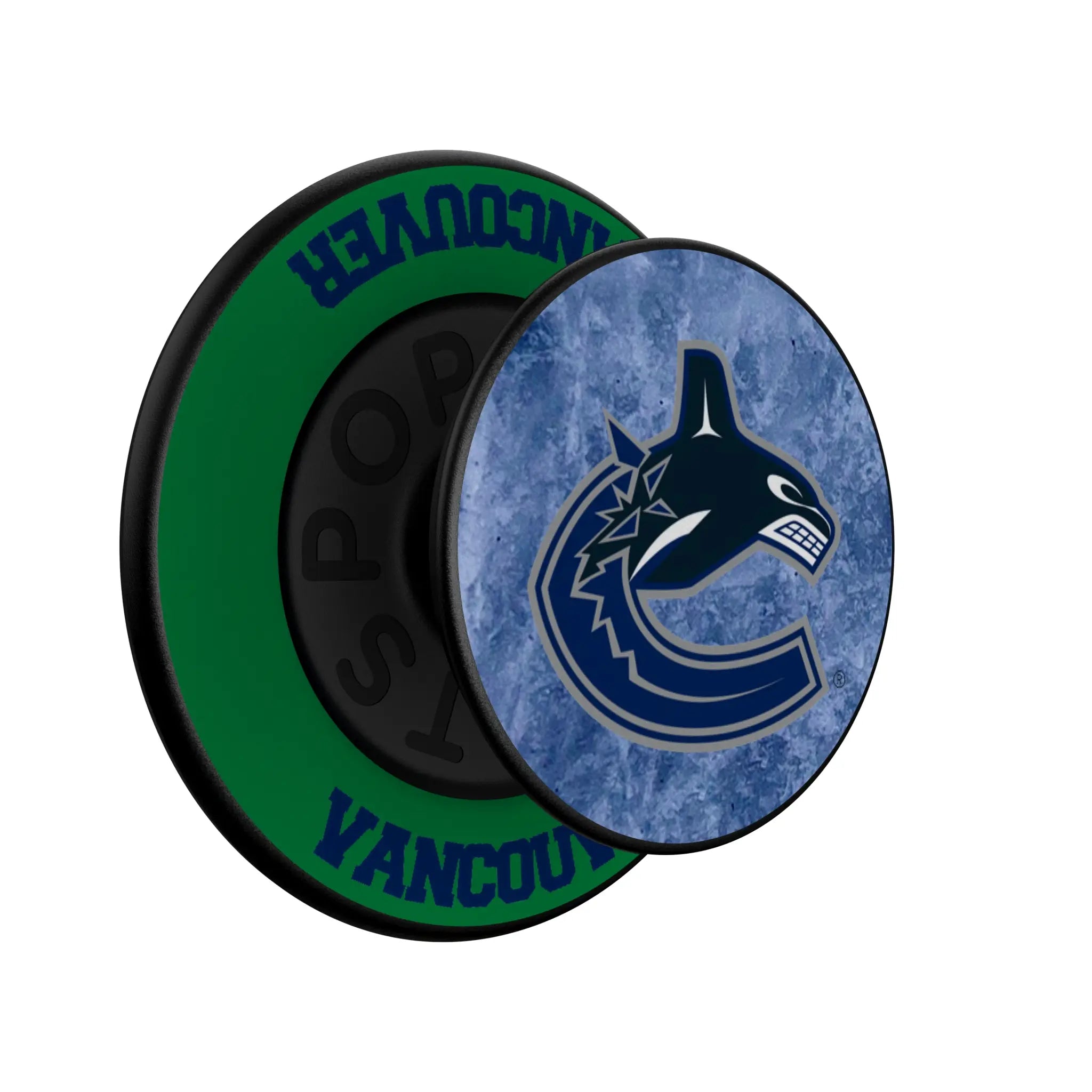 Vancouver Canucks Ice Wordmark PopSockets Magnetic Phone Grip and Stand