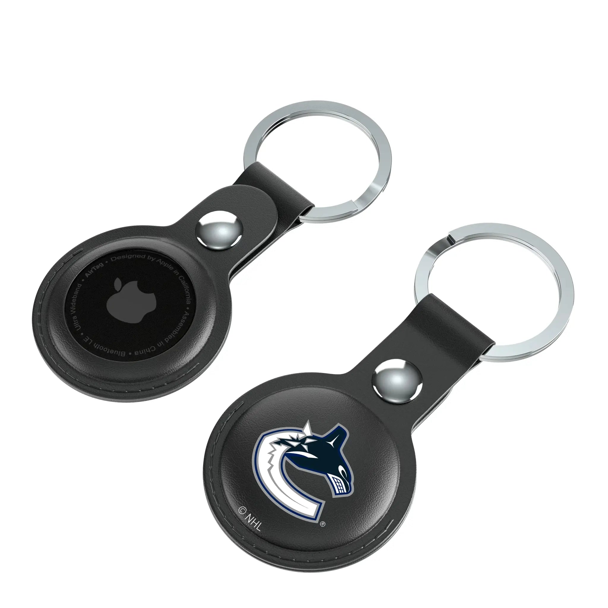 Vancouver Canucks Insignia Black Airtag Holder 2-Pack