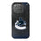 Vancouver Canucks Linen Bling Phone Case for Apple iPhone