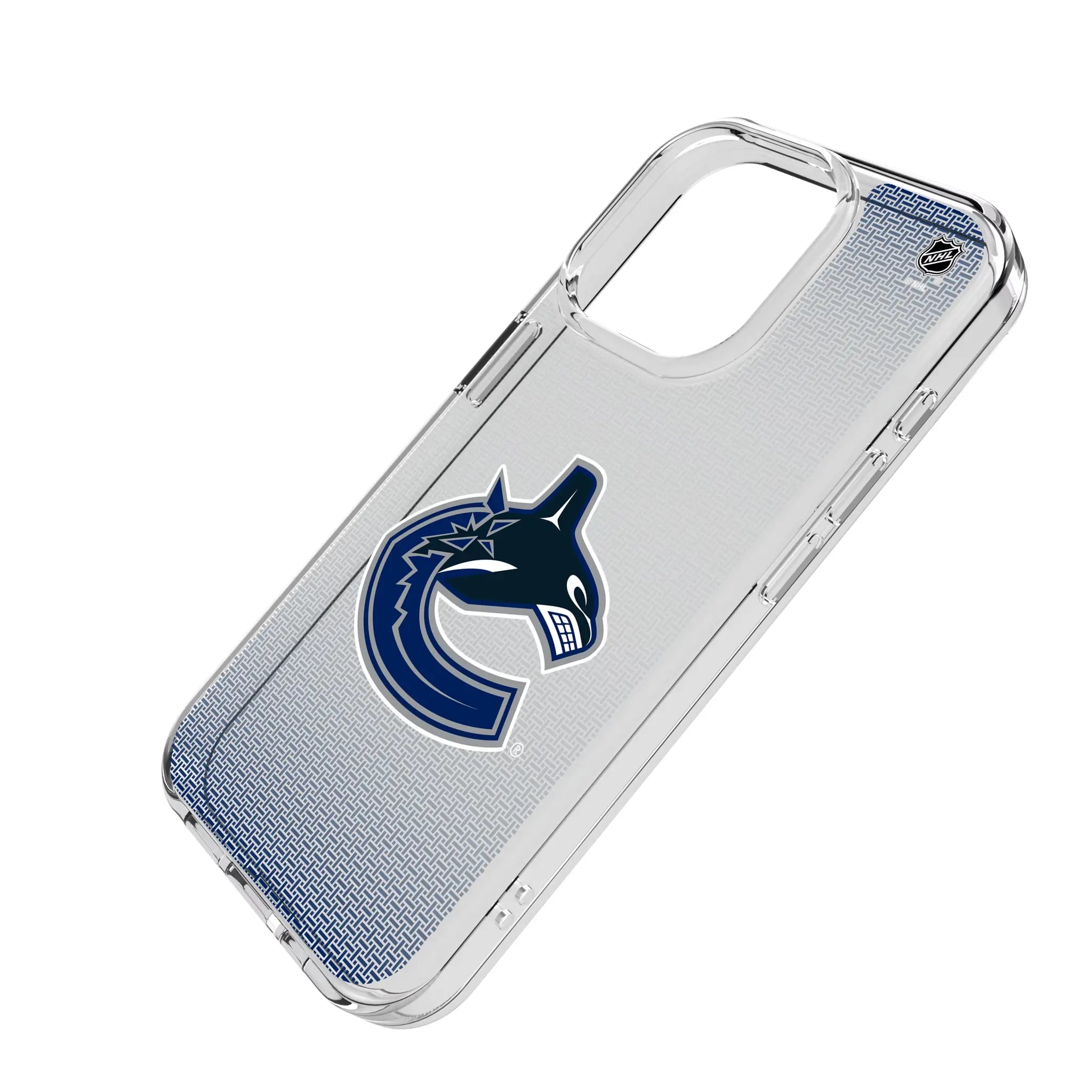 Vancouver Canucks Linen Clear Phone Case for Apple iPhone