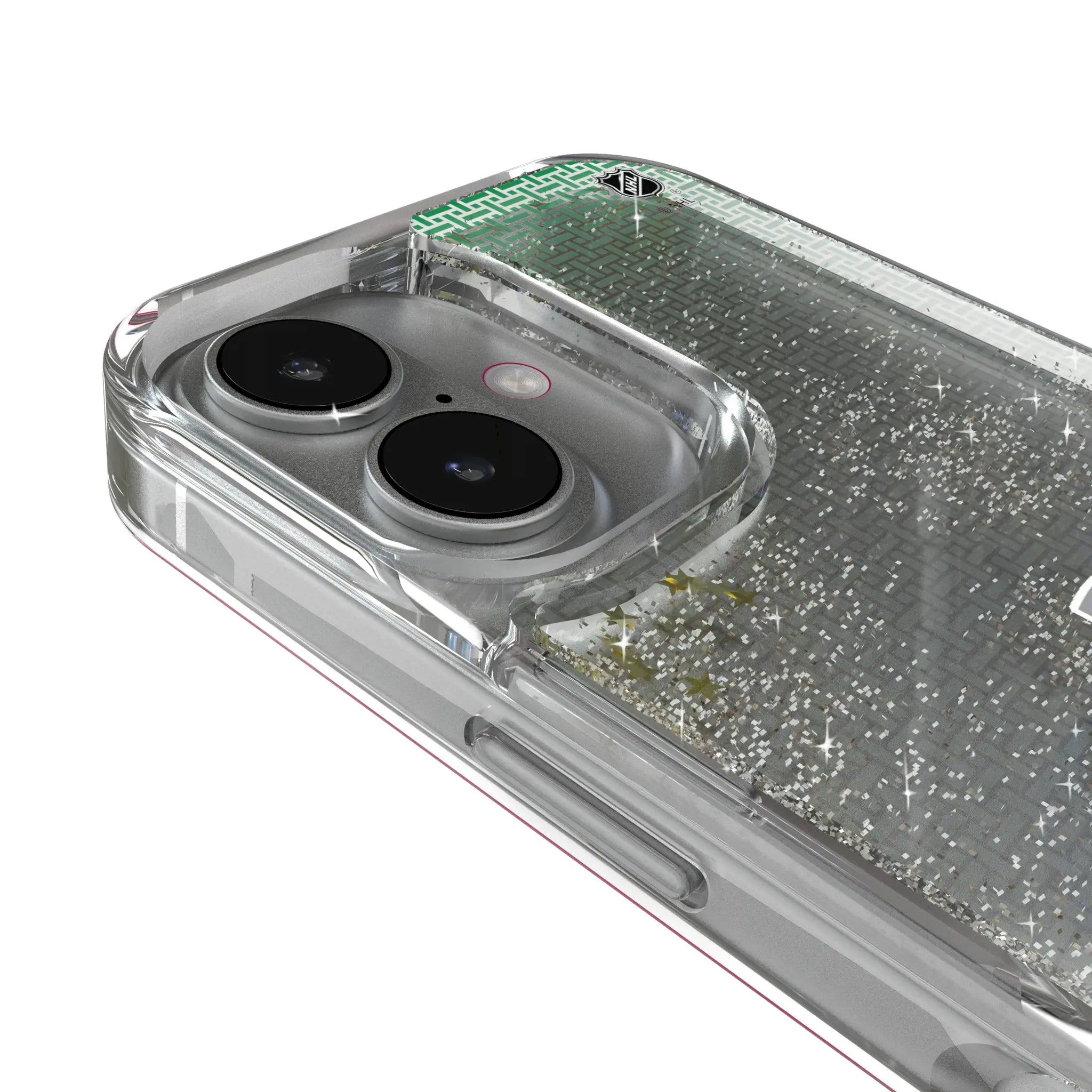 Vancouver Canucks Linen Glitter Phone Case