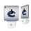 Vancouver Canucks Linen Night Light 2-Pack