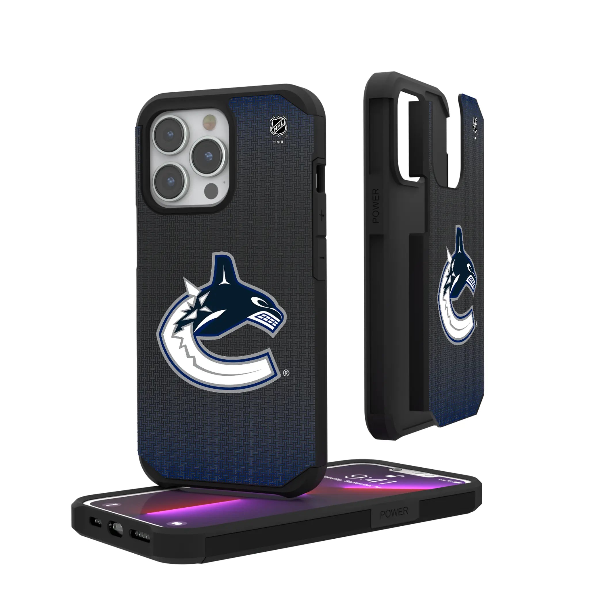 Vancouver Canucks Linen Rugged Phone Case