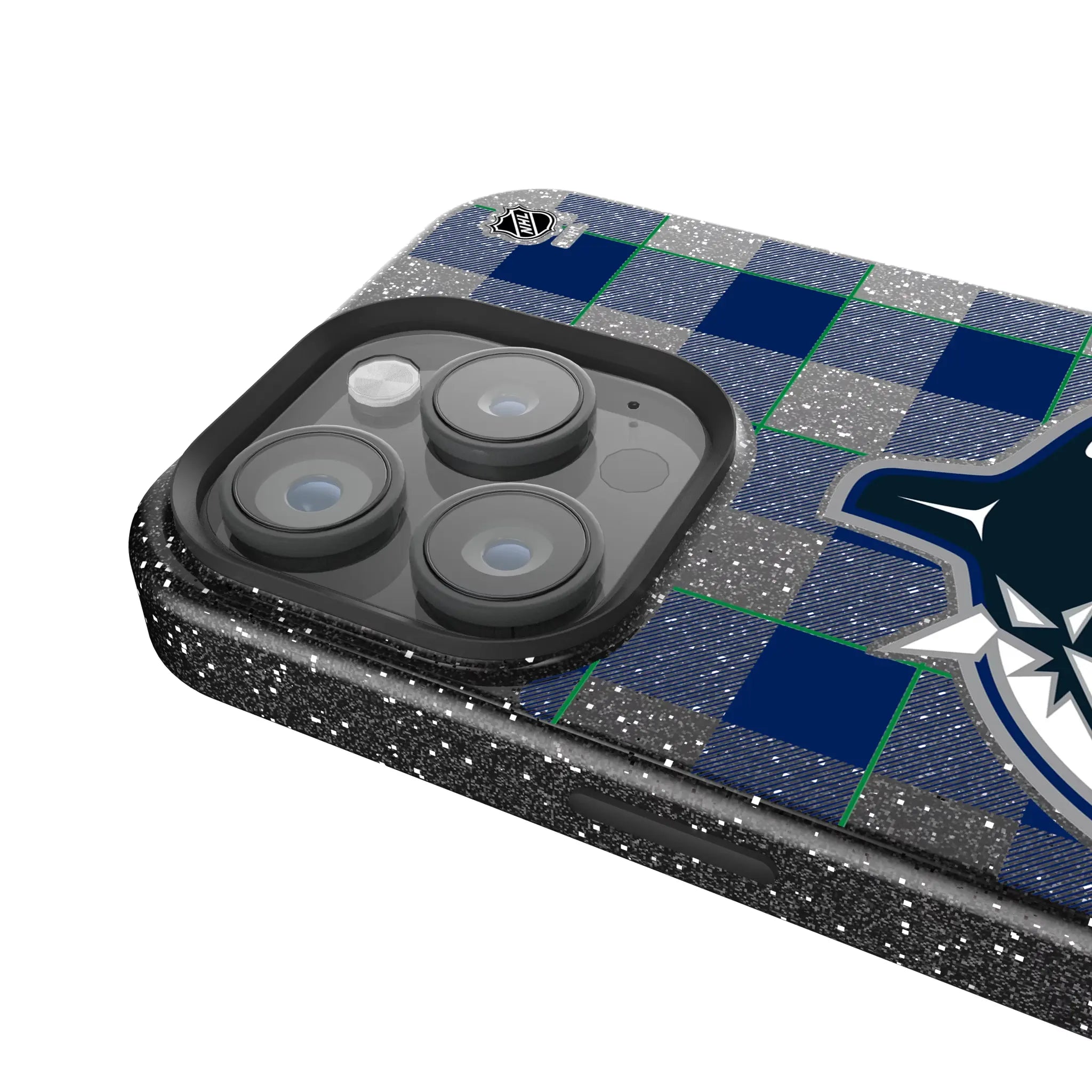 Vancouver Canucks Plaid Bling Phone Case