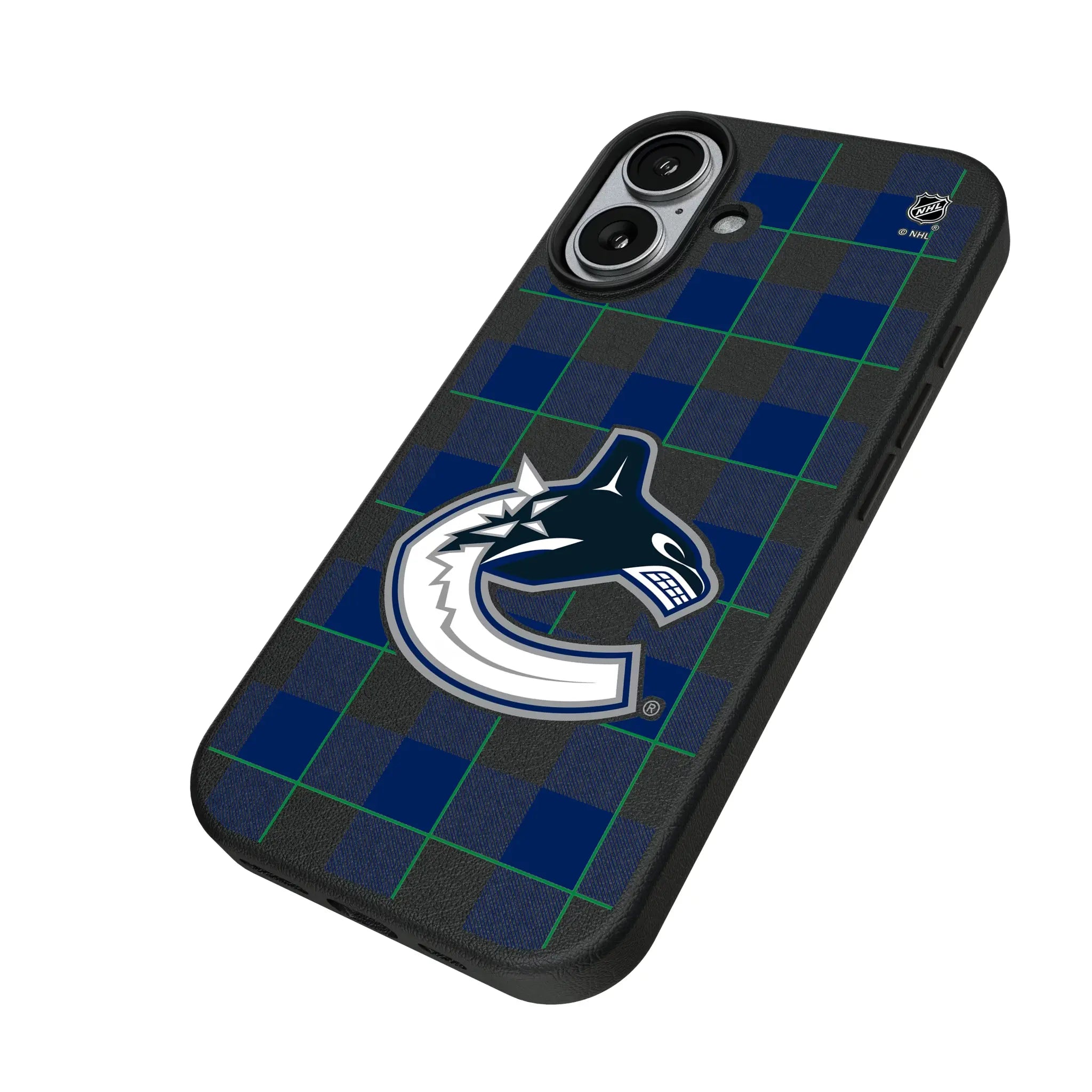 Vancouver Canucks Plaid MagSafe Compatible Phone Case for Apple iPhone