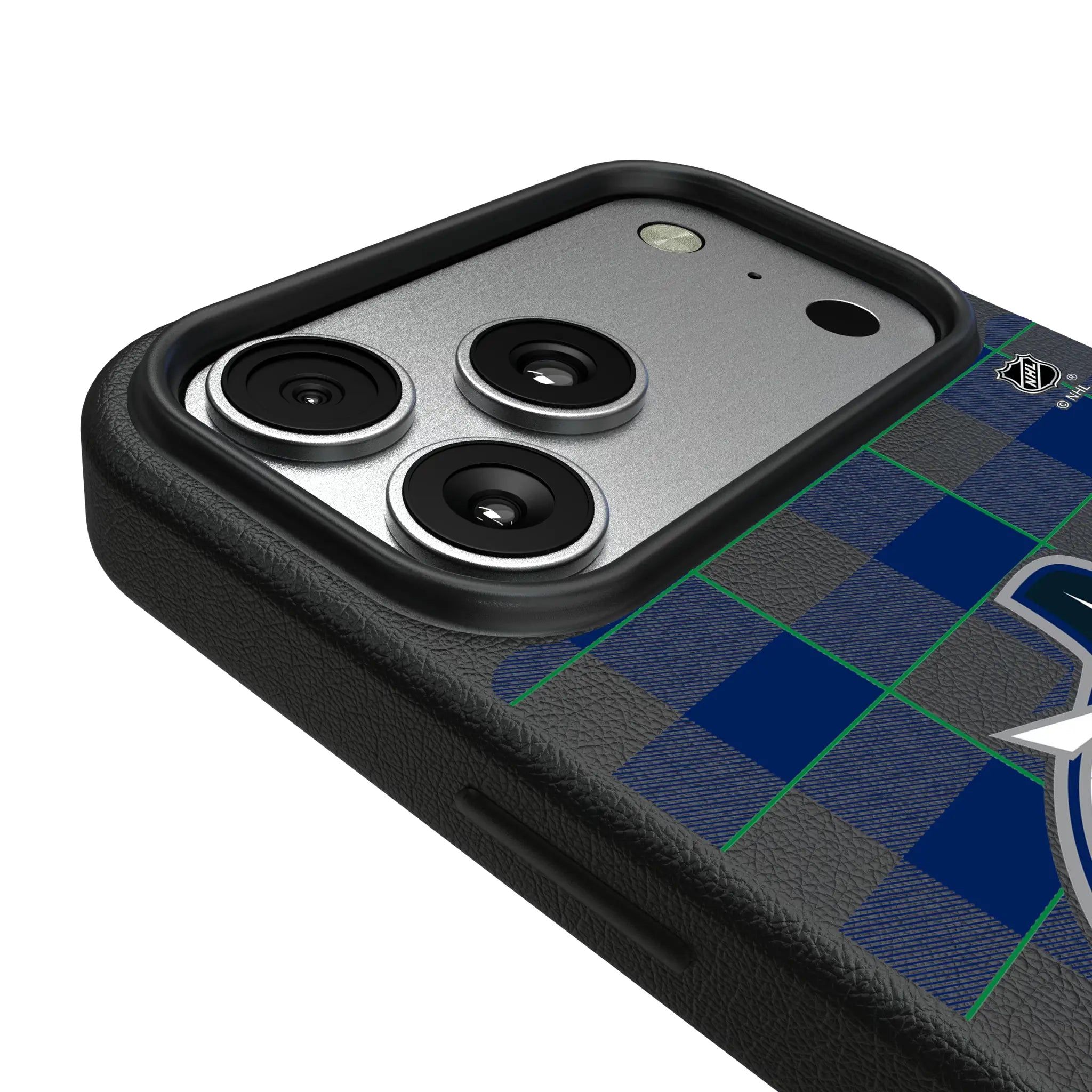 Vancouver Canucks Plaid MagSafe Compatible Phone Case for Apple iPhone