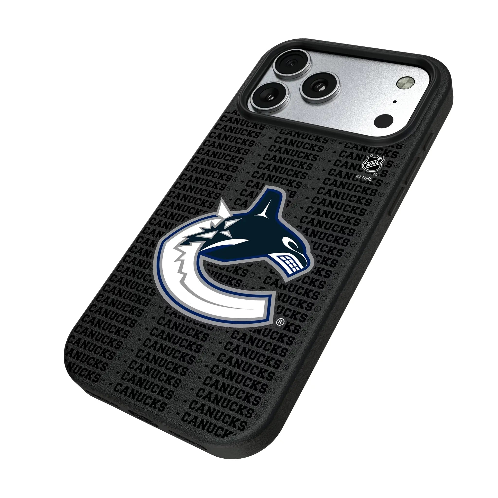 Vancouver Canucks Text Backdrop MagSafe Compatible Phone Case for Apple iPhone
