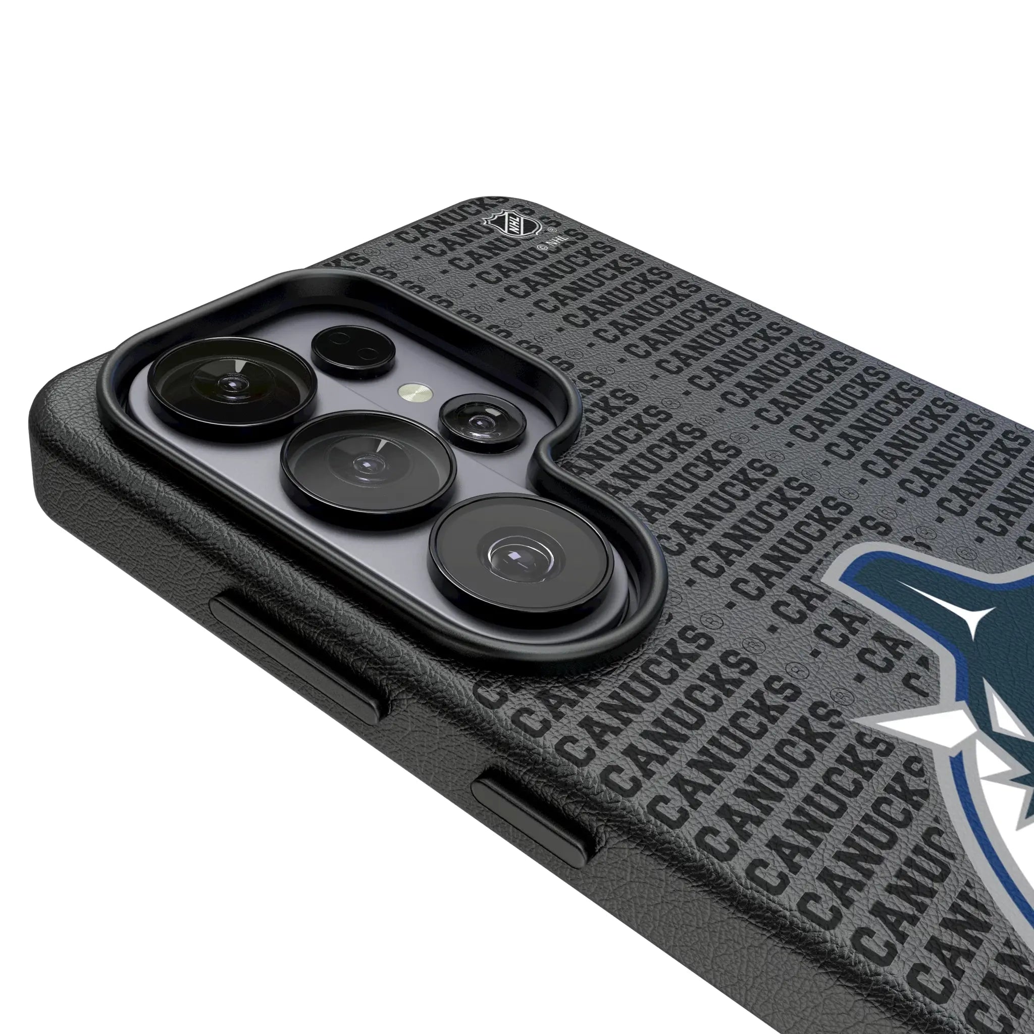 Vancouver Canucks Text Backdrop MagSafe Compatible Phone Case for Samsung Galaxy