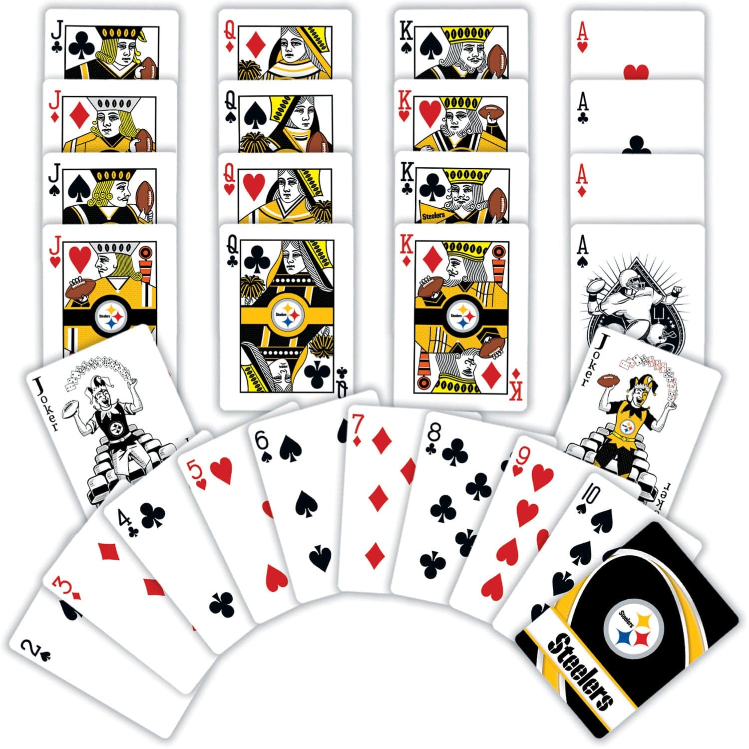 Pittsburgh Steelers 54-Card Playing Deck - Sports Gifts, Sports Memorabilia, Sports Collectibles, Fan Shop