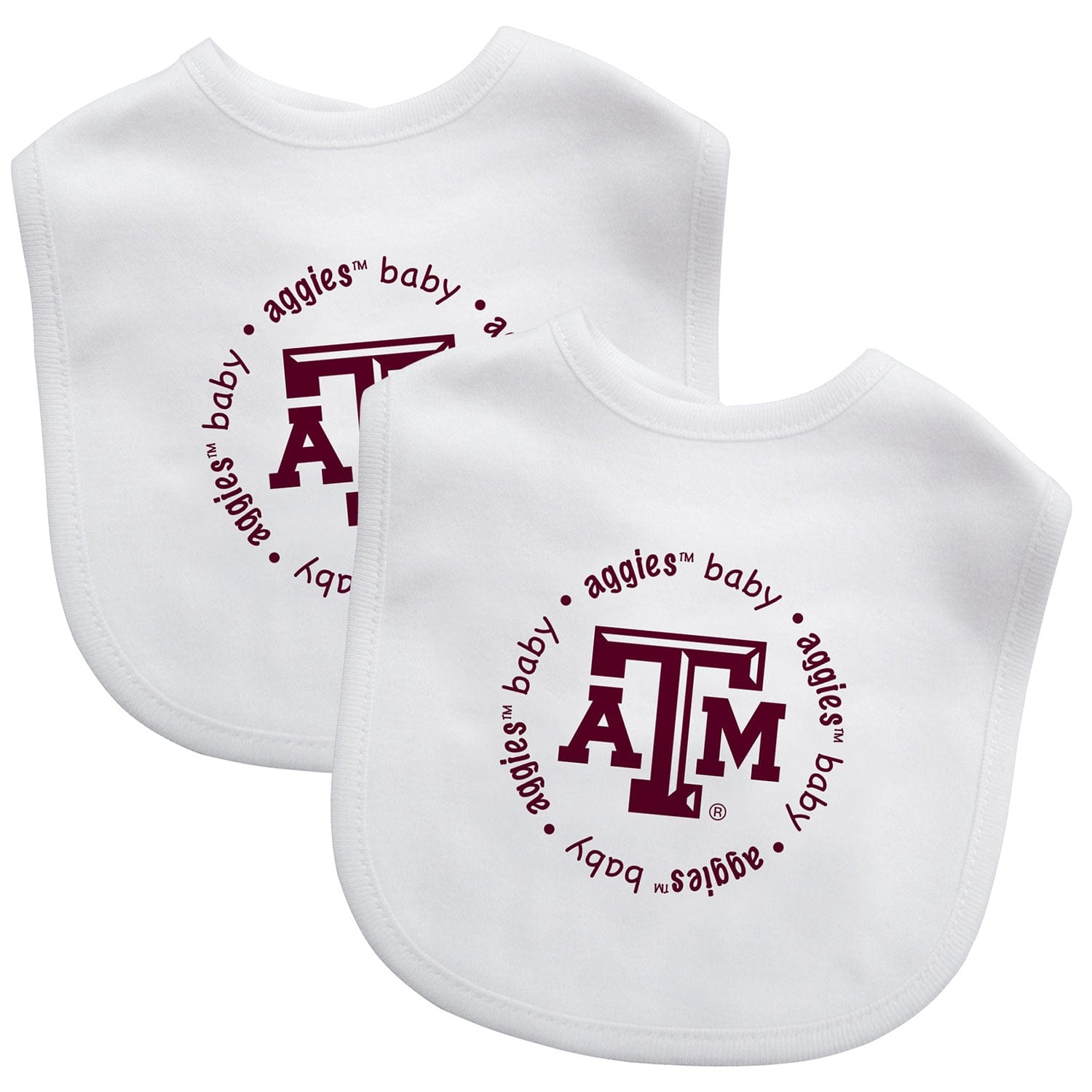 Texas A&M Aggies Baby Bibs 2-Pack - Sports Gifts, Sports Memorabilia, Sports Collectibles, Fan Shop