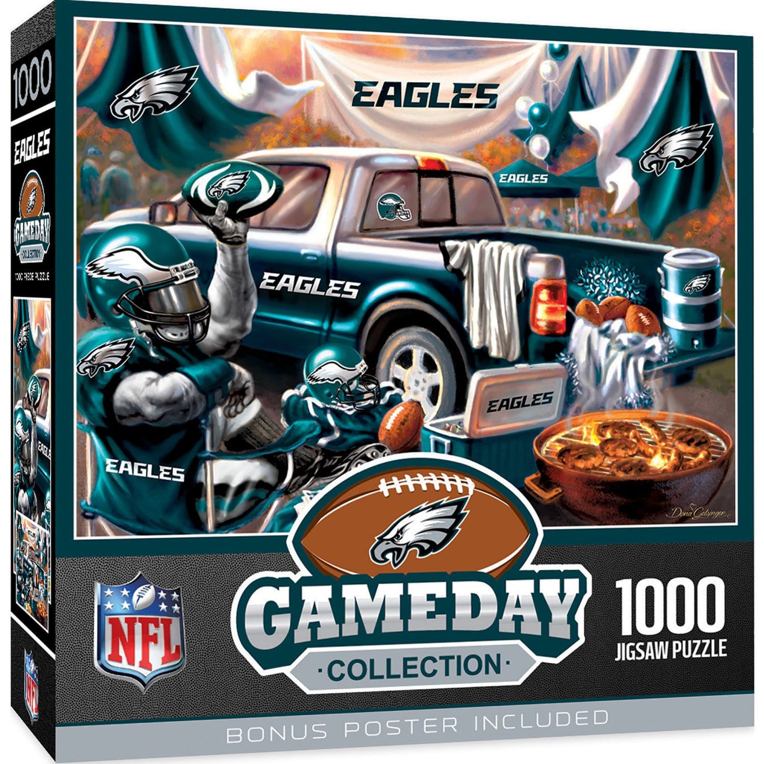 Philadelphia Eagles Gameday 1000 Piece Jigsaw Puzzle - Sports Gifts, Sports Memorabilia, Sports Collectibles, Fan Shop