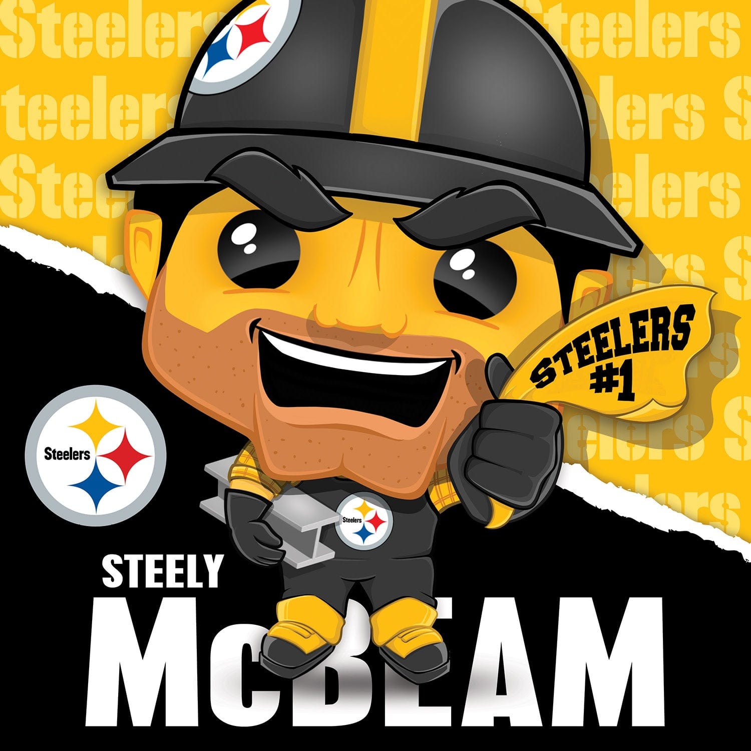 Pittsburgh Steelers Mascot Steely McBeam 100-Piece Jigsaw Puzzle - Sports Gifts, Sports Memorabilia, Sports Collectibles, Fan Shop