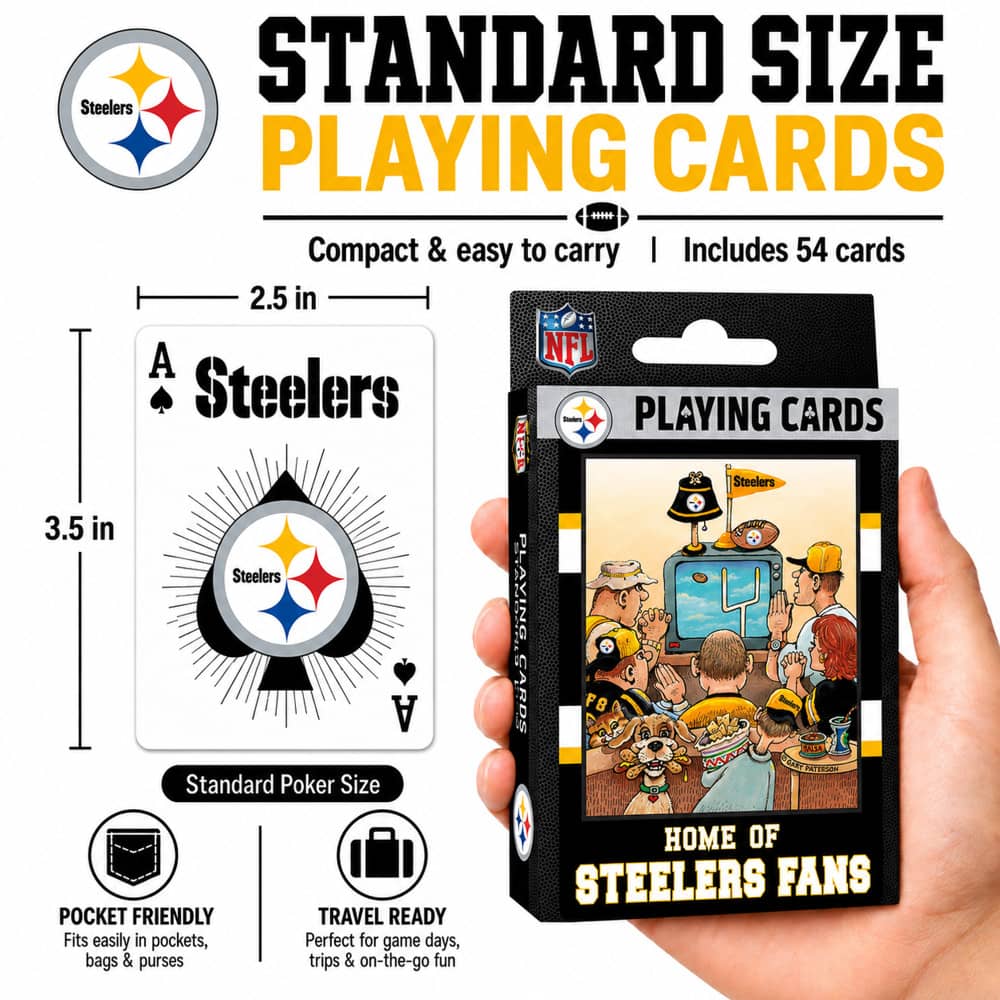 Pittsburgh Steelers Fan Deck Playing Cards - 54 Card Collector's Set