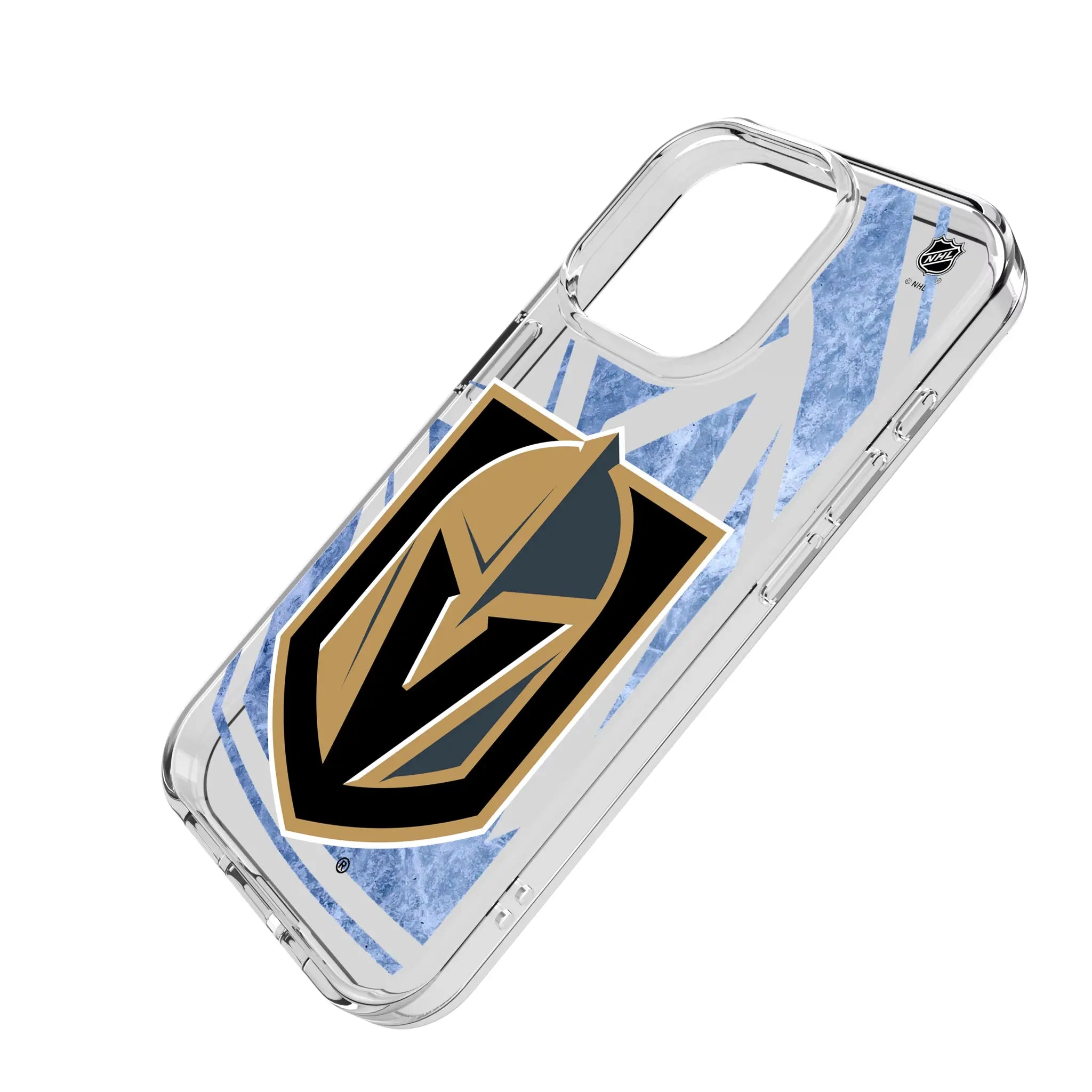 Vegas Golden Knights Ice Tilt Clear Phone Case for Apple iPhone