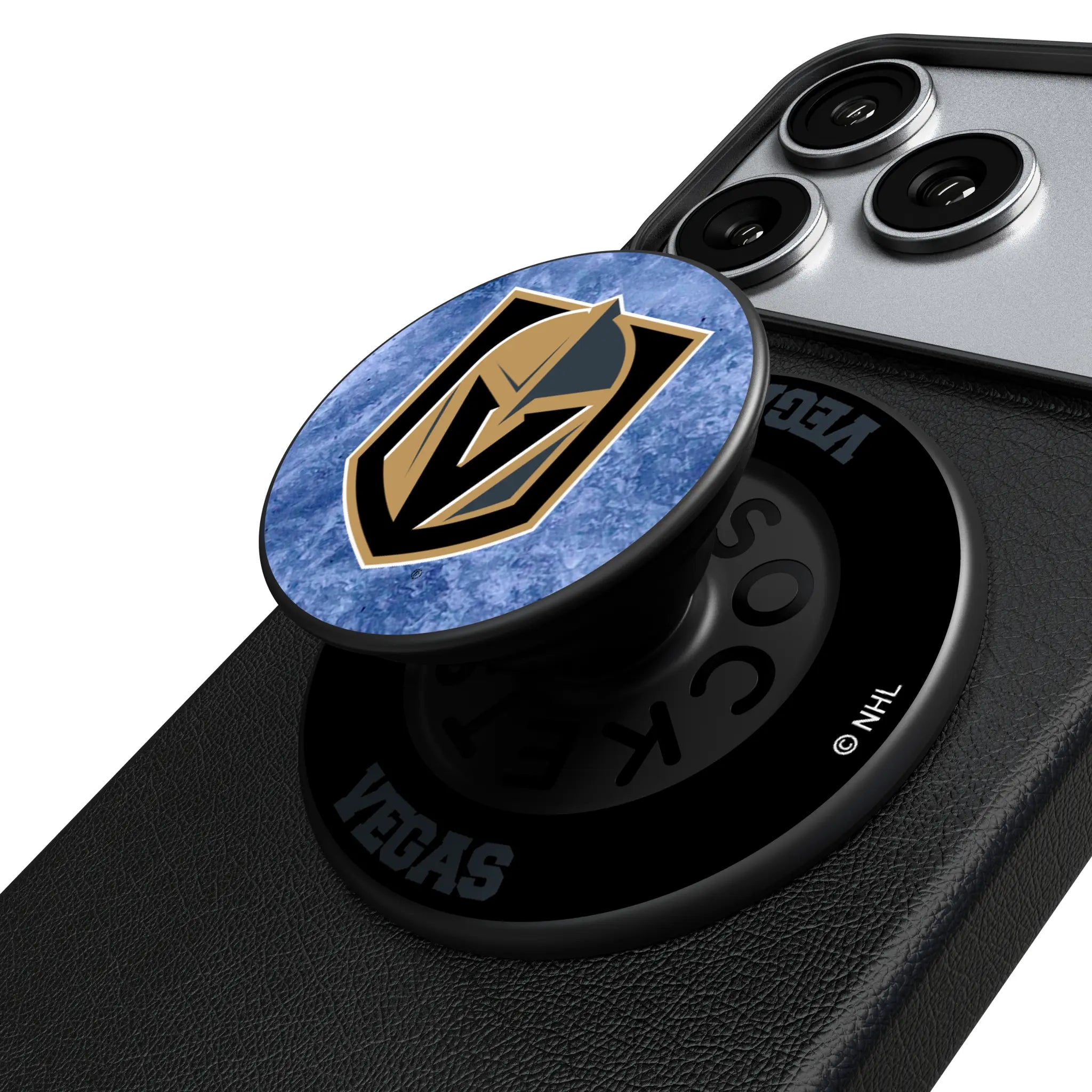 Vegas Golden Knights Ice Wordmark PopSockets Magnetic Phone Grip and Stand